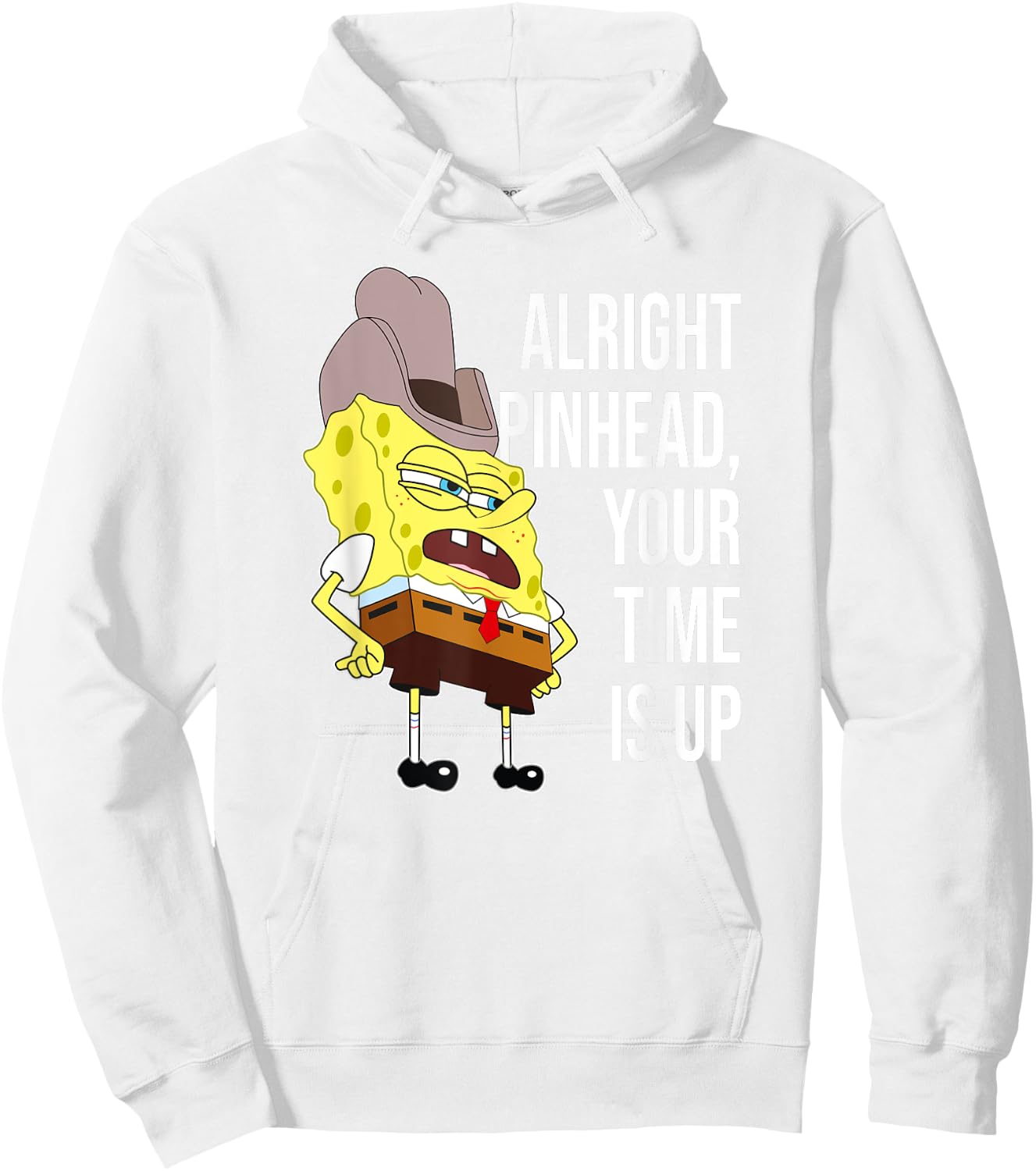 Mademark x SpongeBob SquarePants - SpongeBob - Alright Pinhead, Your Time is Up Hoodie - Hoodie | White
