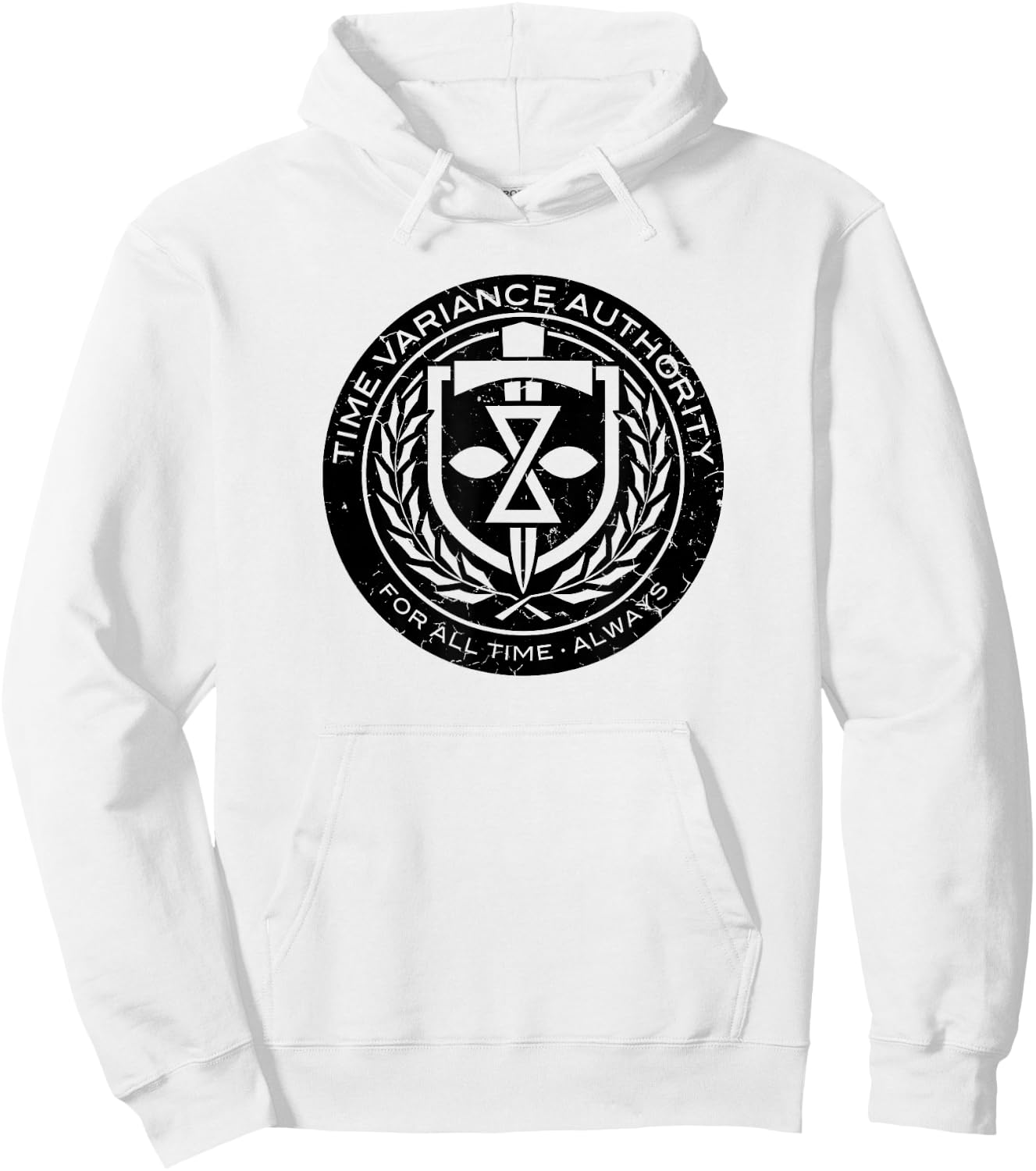 Marvel Loki Time Variance Authority Badge Hoodie - Hoodie | White