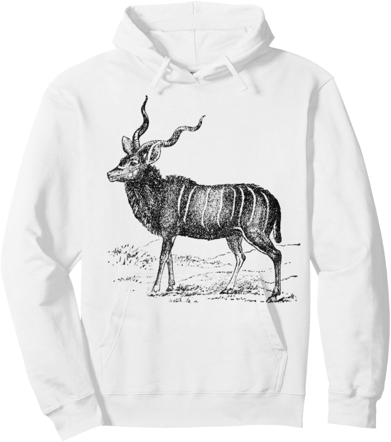 Kudu Antilope Art African Animal Gift Hoodie - Hoodie | White