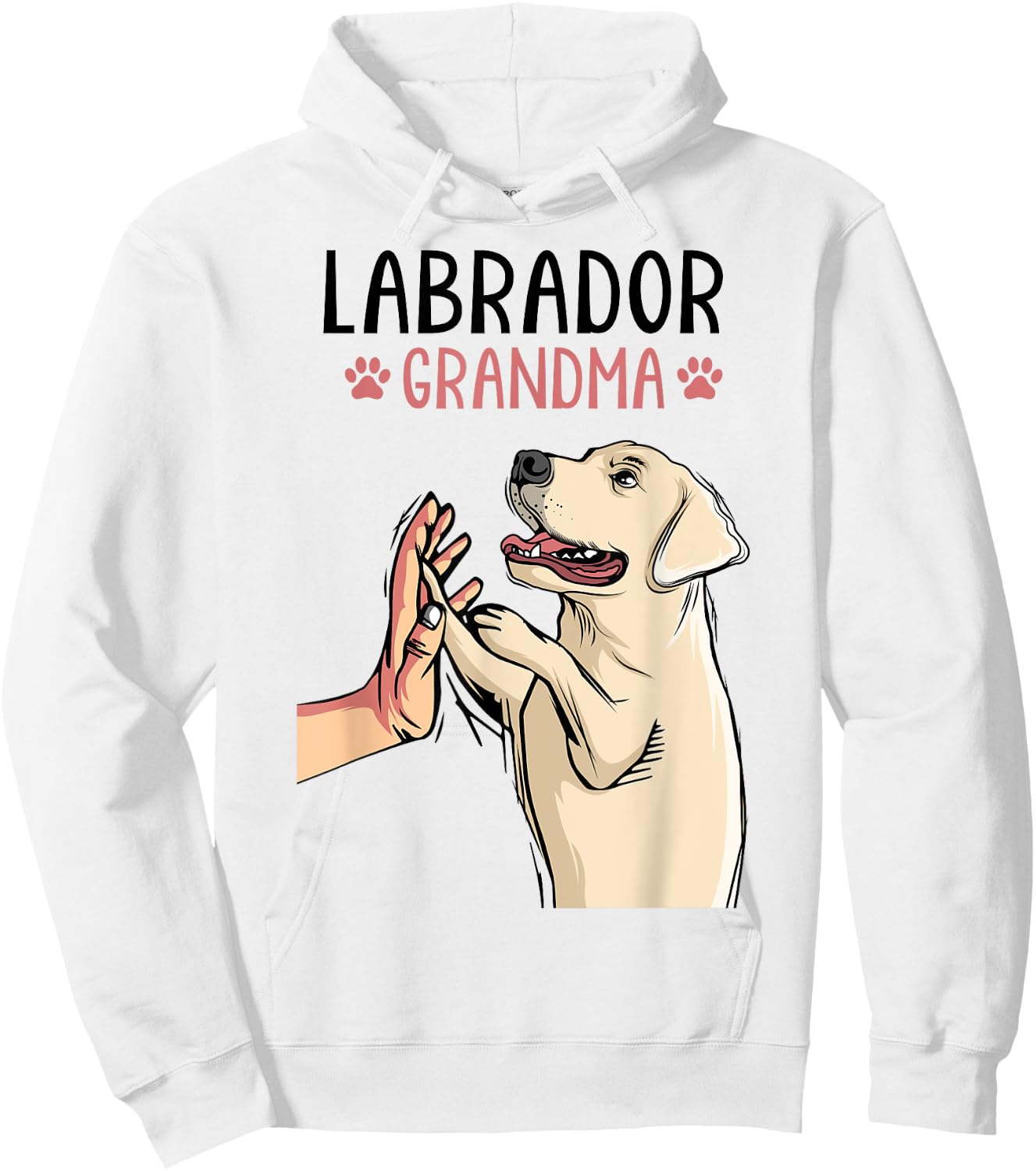 Labrador Grandma Lab Dog Mom Funny Mother´s Day Women Hoodie - Hoodie | White