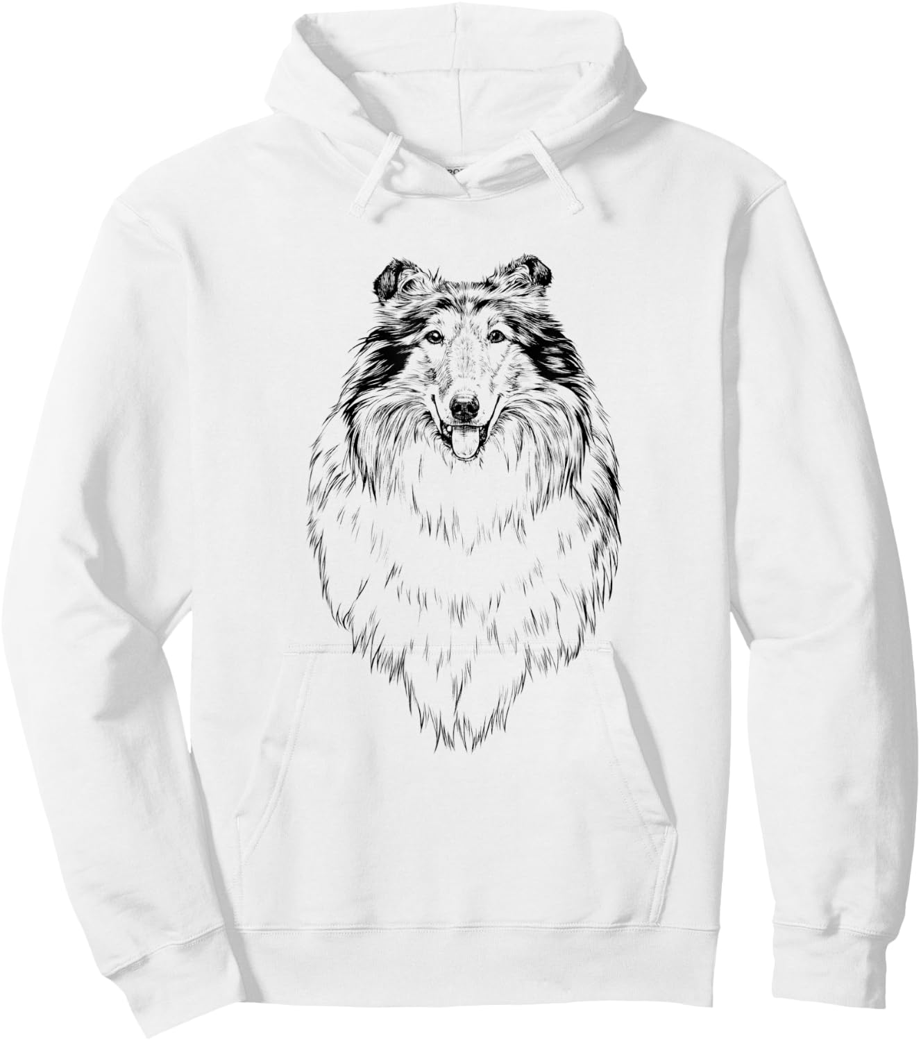 Rough Collie Dog Mom Dog Lover Hoodie - Hoodie | White