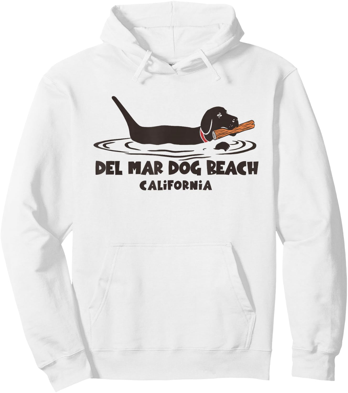 Del Mar California Dog Beach Women Kids Hoodie - Hoodie | White
