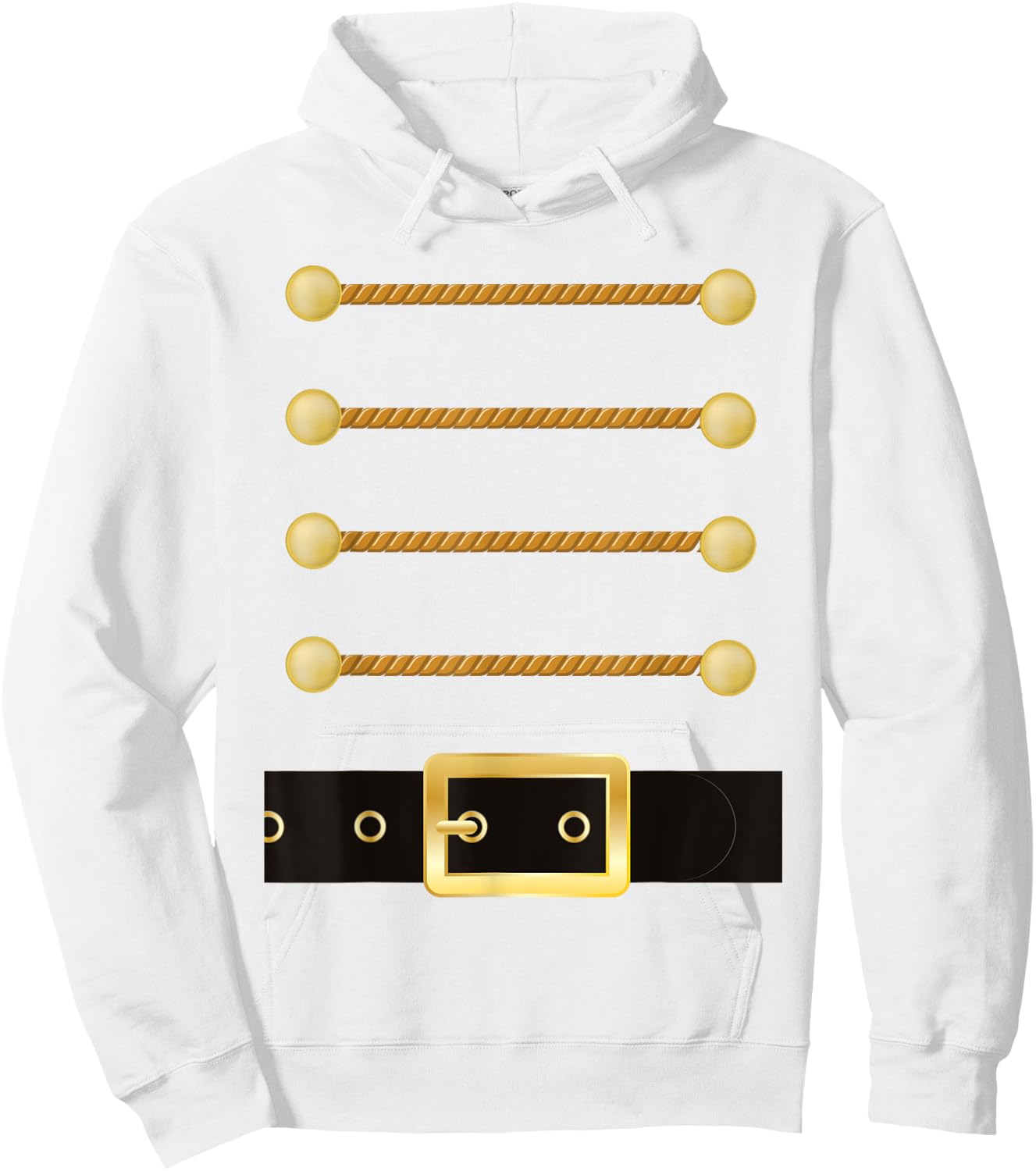 Nutcracker Character Soldier Costume Uniform Funny Christmas Hoodie - Hoodie | White