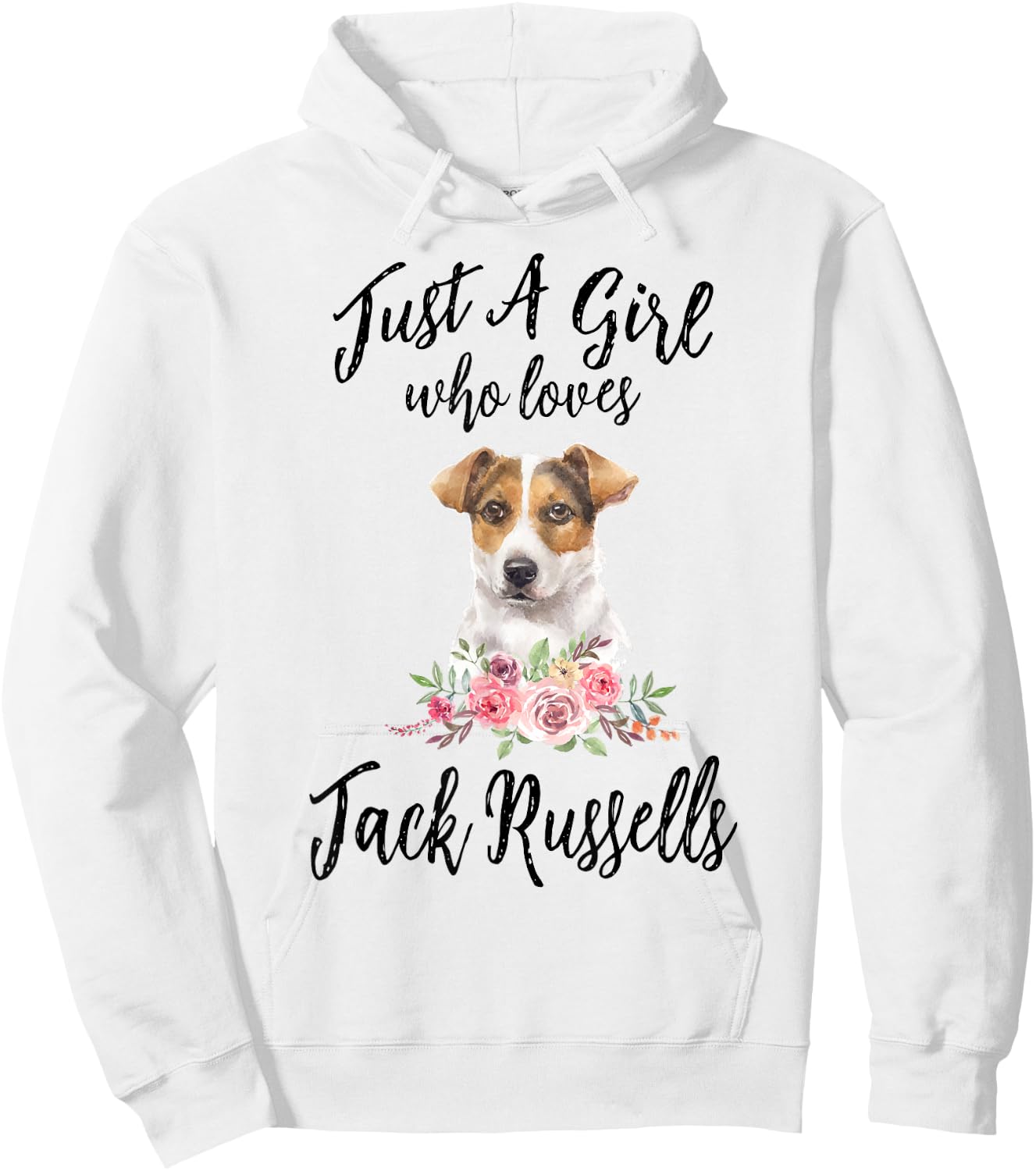 Just a Girl Who Loves Jack Russells Lover Girls Women Hoodie - Hoodie | White