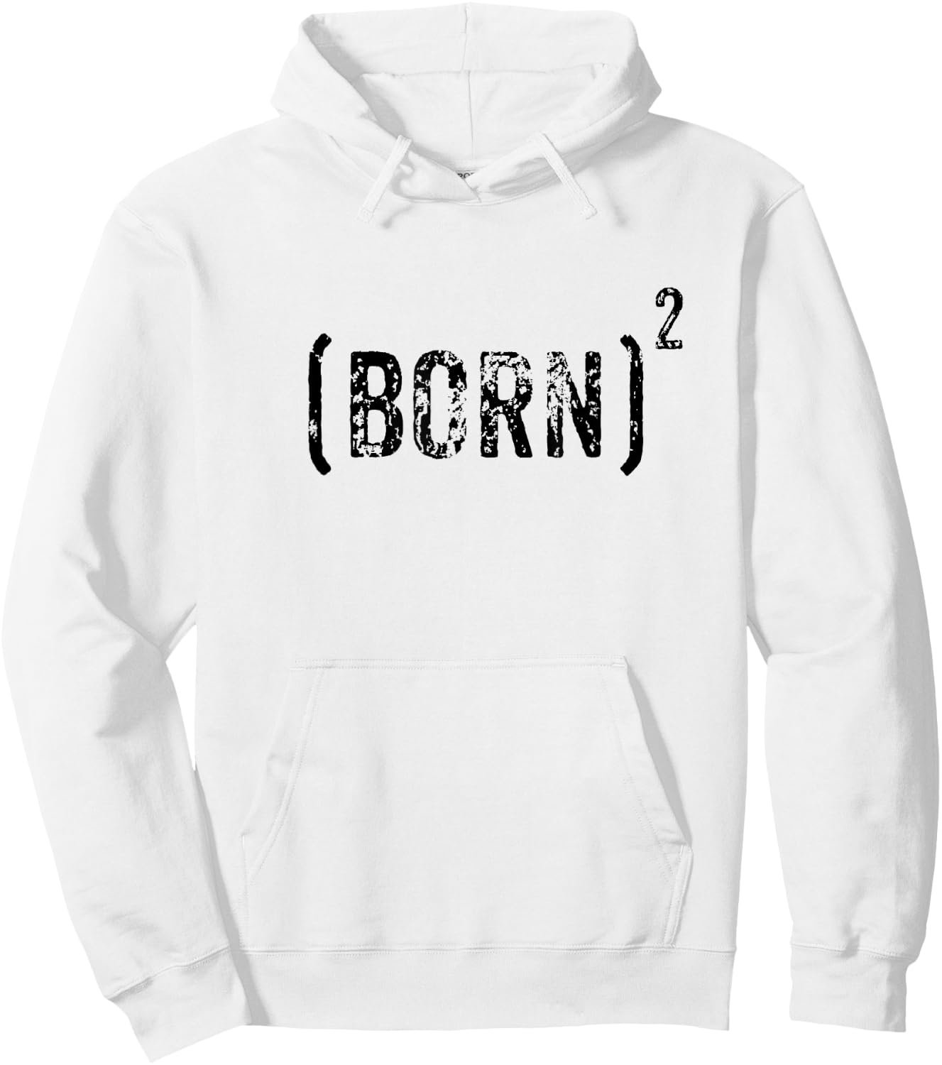 Born Squared Born Again Christian Evangelical Bible Gift Hoodie - Hoodie | White