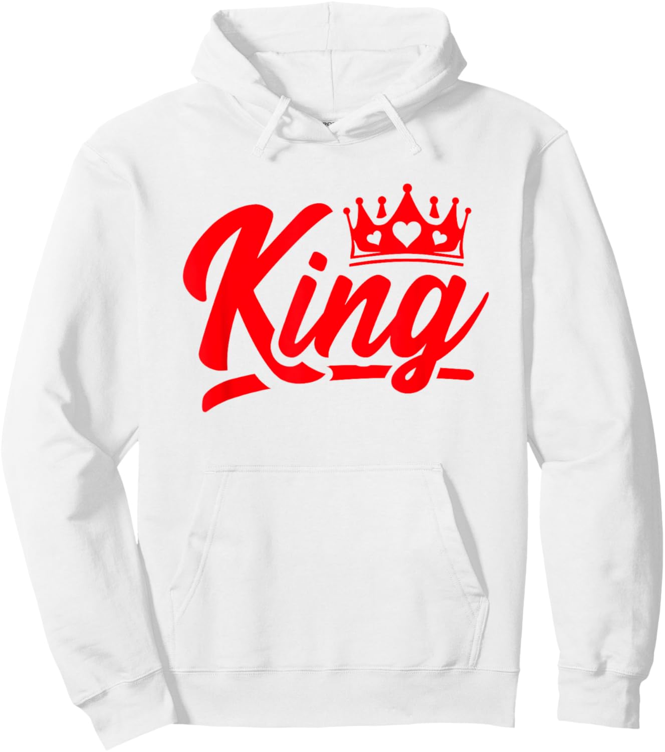 King Hearts Halloween Costume - Valentines King of Hearts Hoodie - Hoodie | White