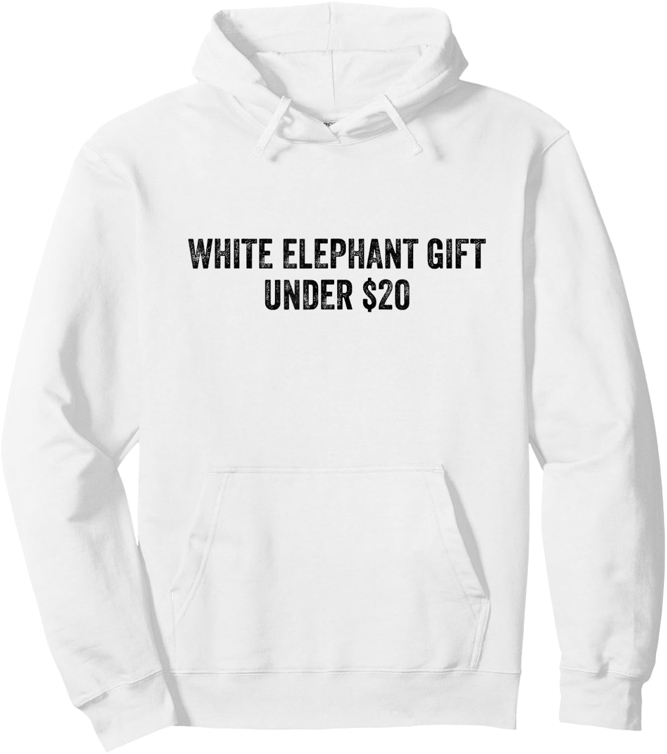 White Elephant Gift Under 20 Dollars Hoodie - Hoodie | White