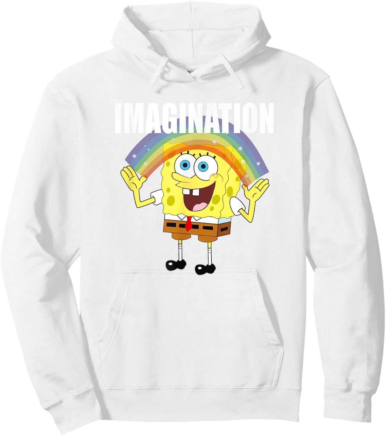 Mademark x SpongeBob SquarePants - SpongeBob - Rainbow with Imagination Hoodie - Hoodie | White