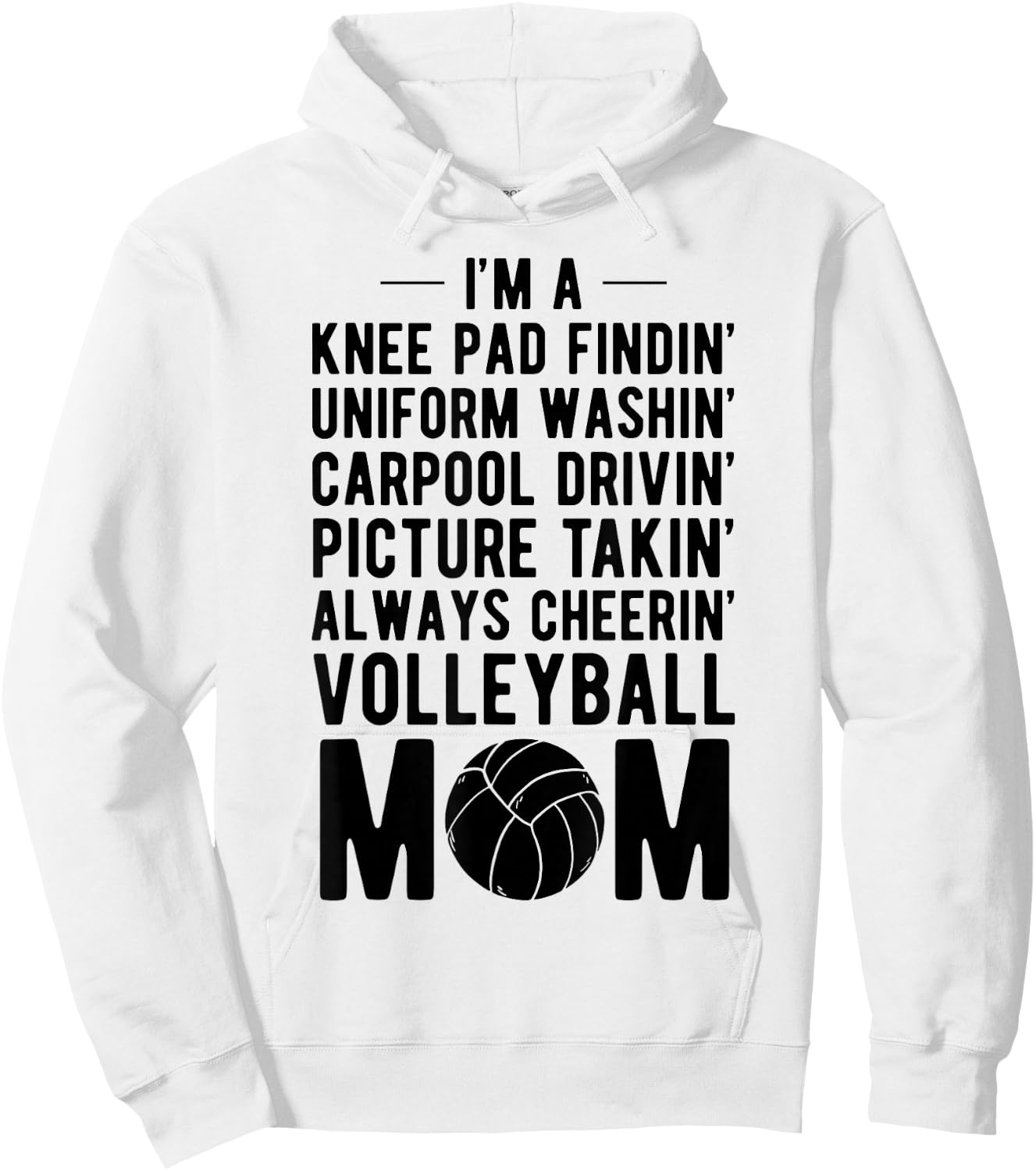Volleyball Mom Volleyball-Player Volleyball Ball Gift Hoodie - Hoodie | White