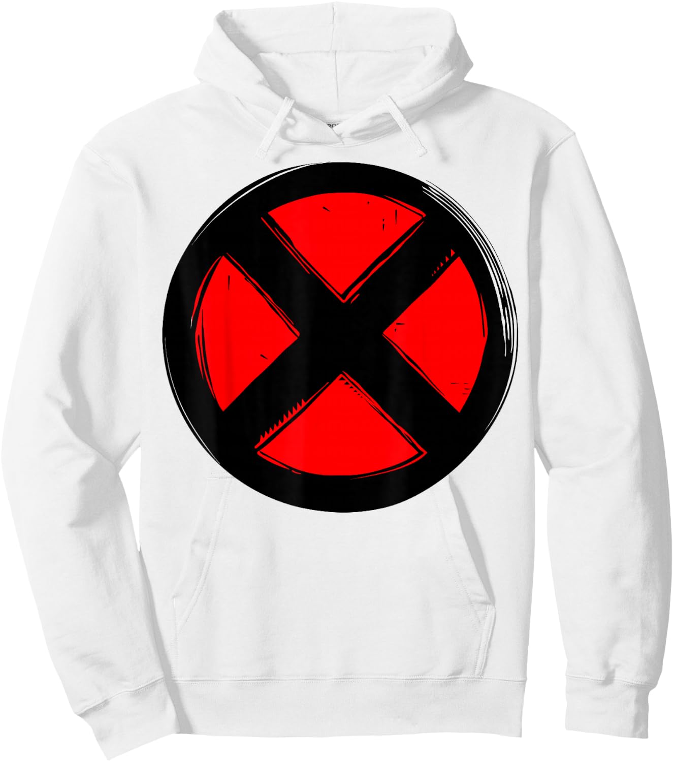 Marvel X-Men Woodcut Red Logo Hoodie - Hoodie | White