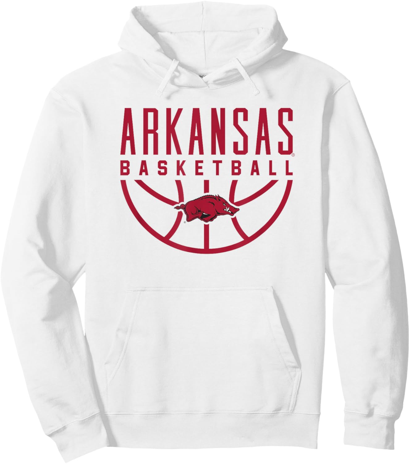 University of Arkansas Razorbacks Basketball Hoodie - Hoodie | White