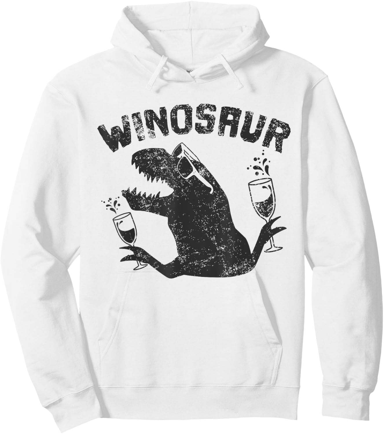 Winosaur Wino Saur Love Wine Lover Gift Hoodie - Hoodie | White