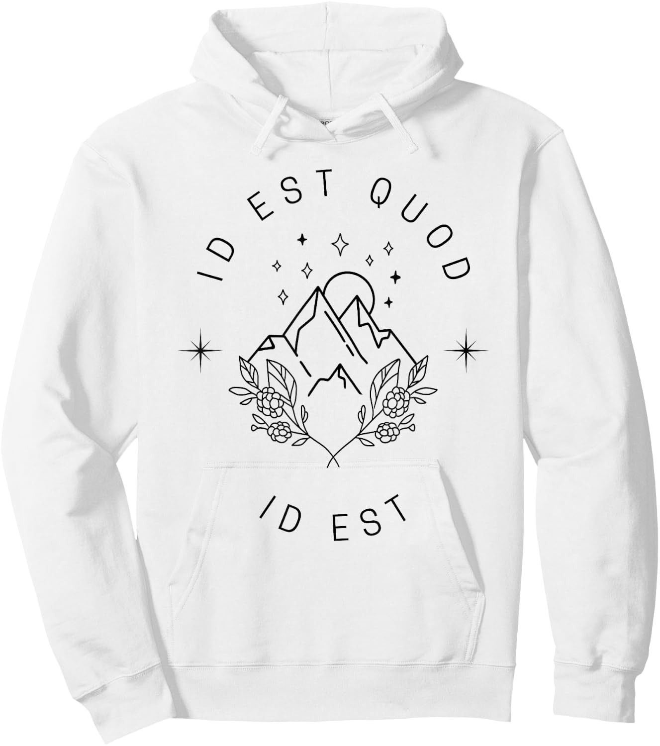 Id Est Quod Id Est T Shirt Hoodie - Hoodie | White