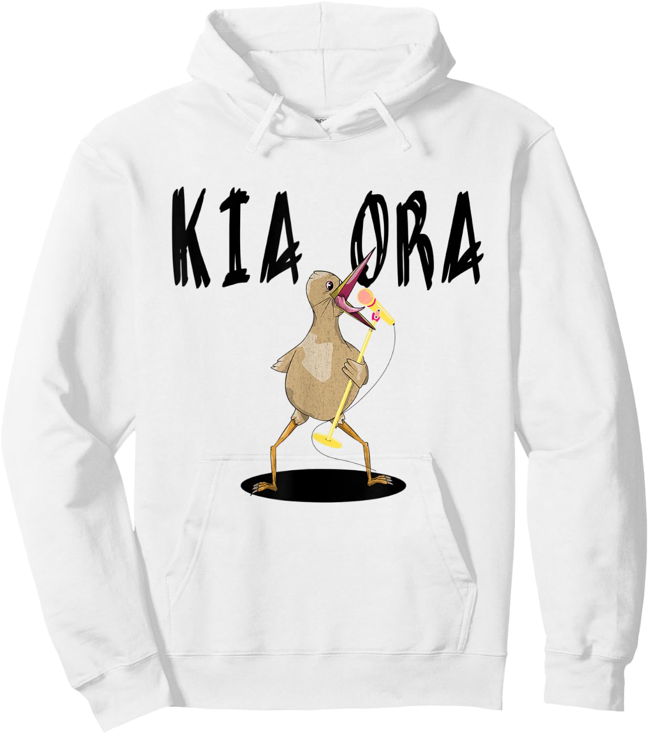 Kiwi KIA ORA Maori Greeting New Zealand Hoodie - Hoodie | White