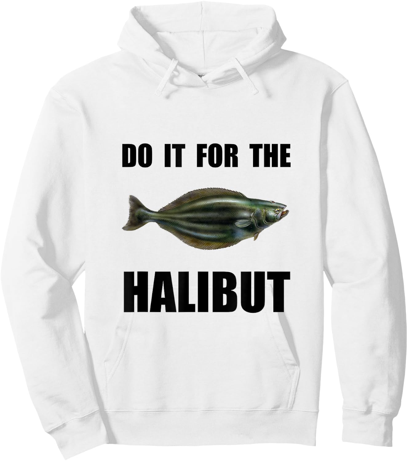 For The Halibut Funny Hoodie - Hoodie | White