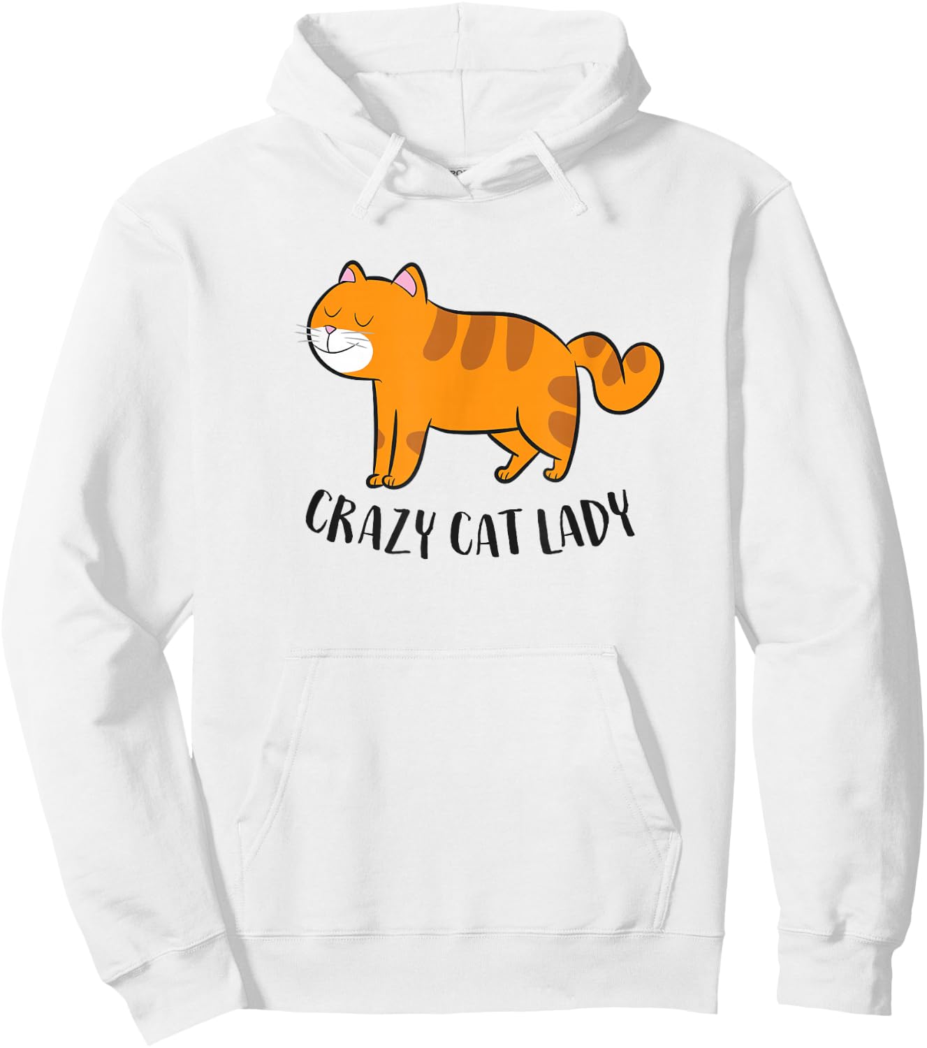 Funny Cat Girl Crazy Cat Lady Funny Women Cat Mom Hoodie - Hoodie | White