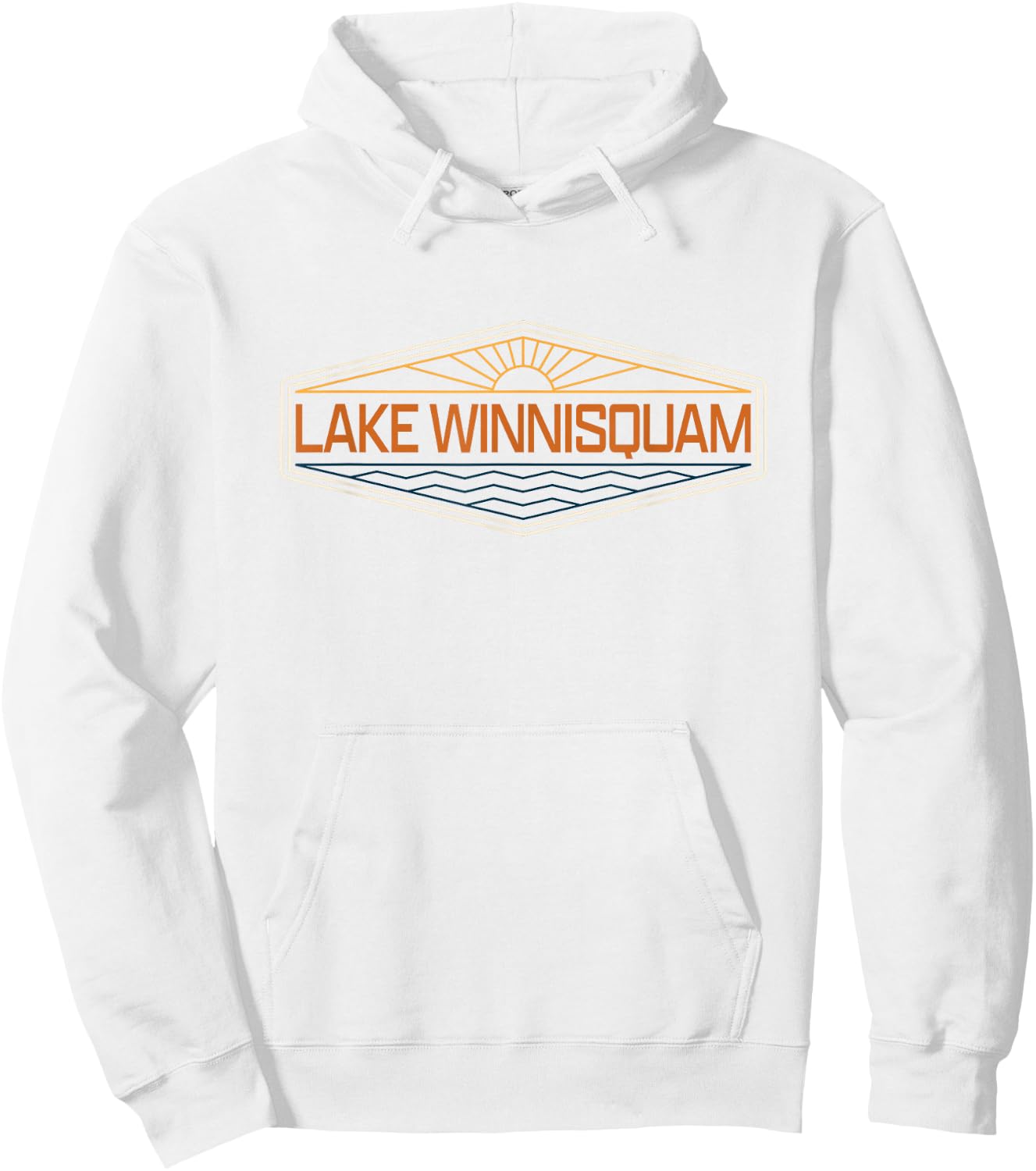 Lake Winnisquam New Hampshire Hoodie - Hoodie | White
