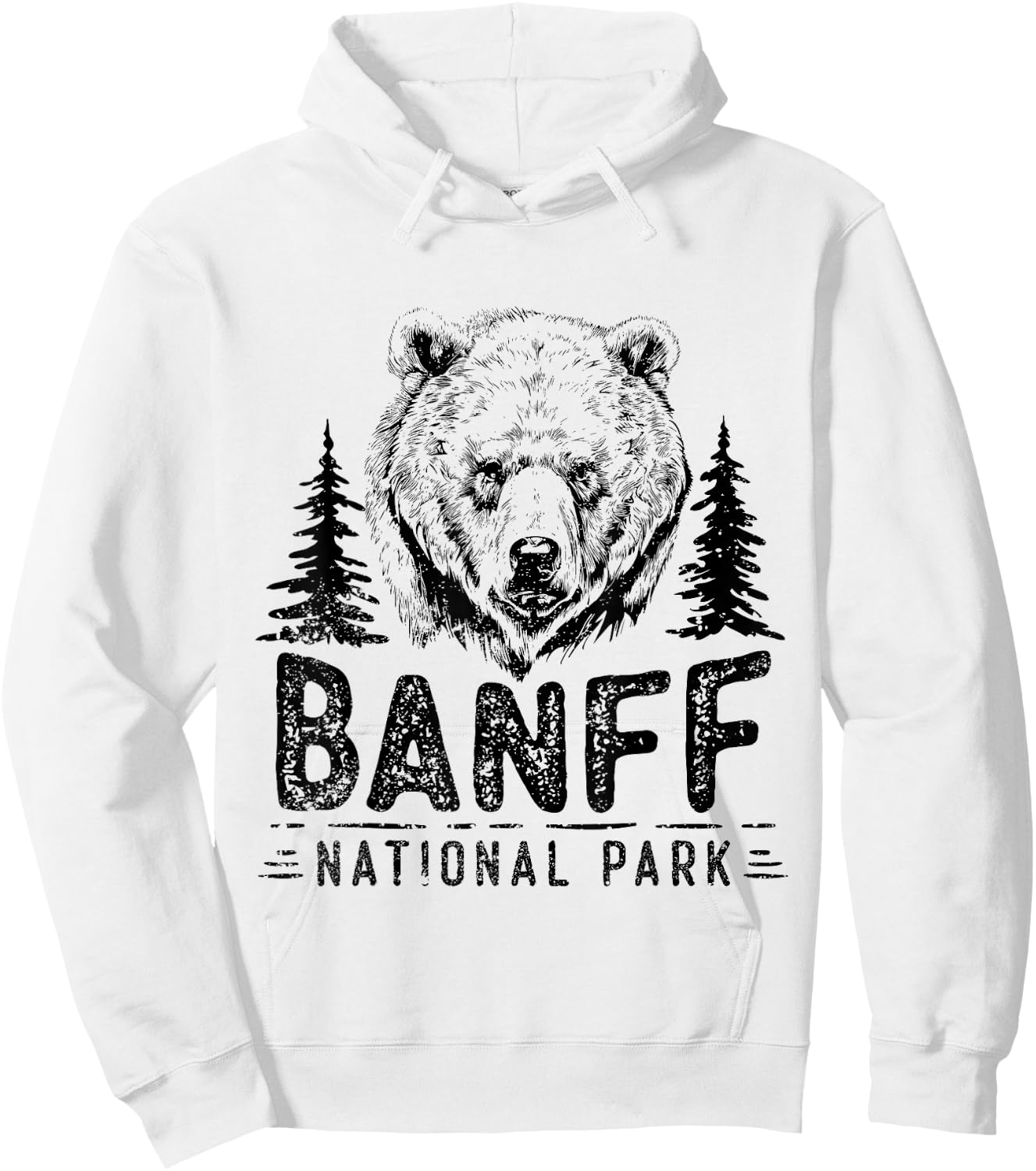 Banff National Park Alberta Lake Louise Bears Banff Hoodie - Hoodie | White
