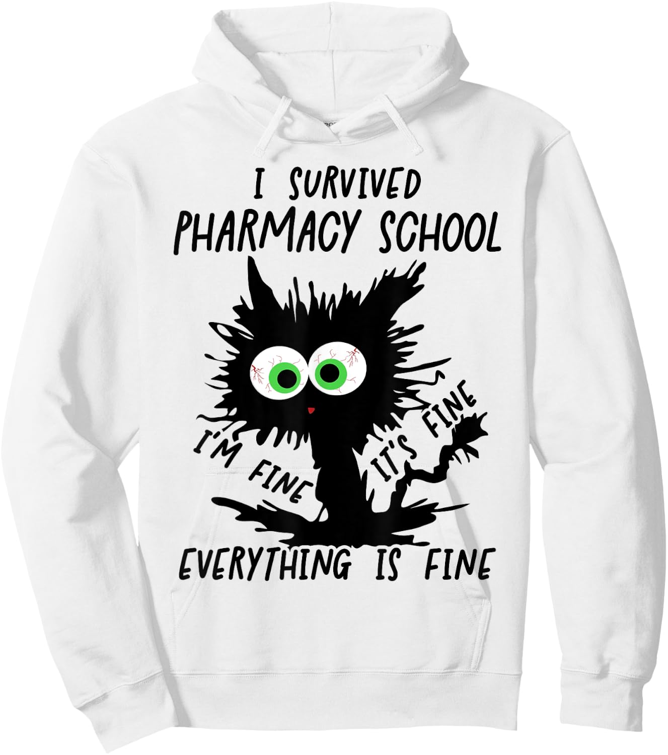 I Survived Pharmacy School Graduation 2025 Hoodie - Hoodie | White