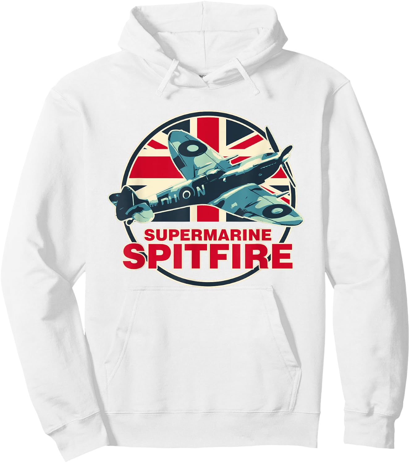 RAF Spitfire Aeroplane War Tarpaulin Aircraft WW2 Men Boys Kids Hoodie - Hoodie | White