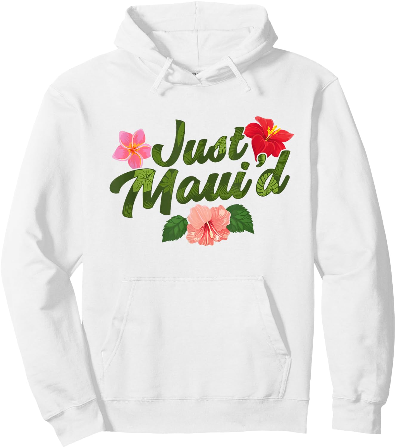 Just Maui'd - Destination Wedding - Maui Hawaii Honeymoon Hoodie - Hoodie | White