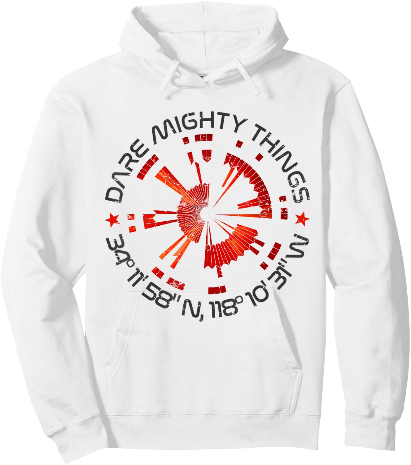 Dare Mighty Things Mars Rover 2020 Hoodie - Hoodie | White