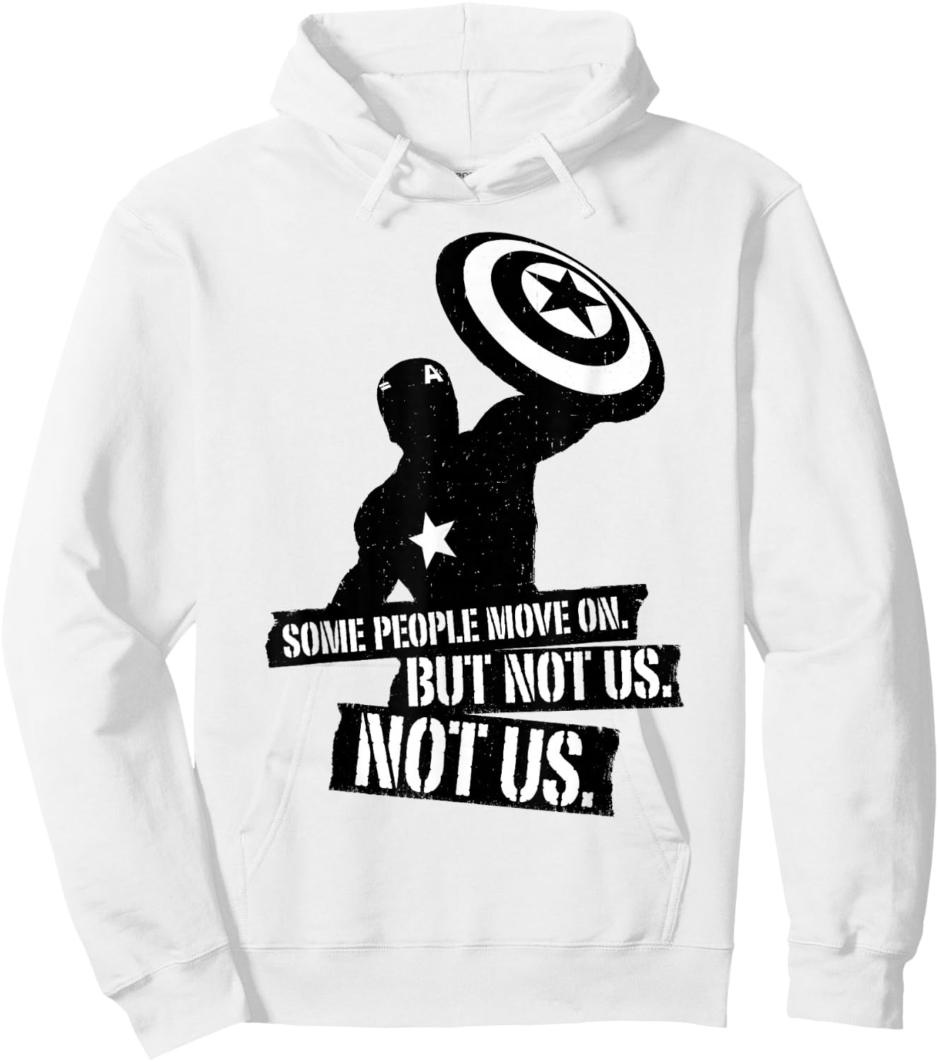 Marvel Avengers: Endgame Captain America Not Us Hoodie - Hoodie | White
