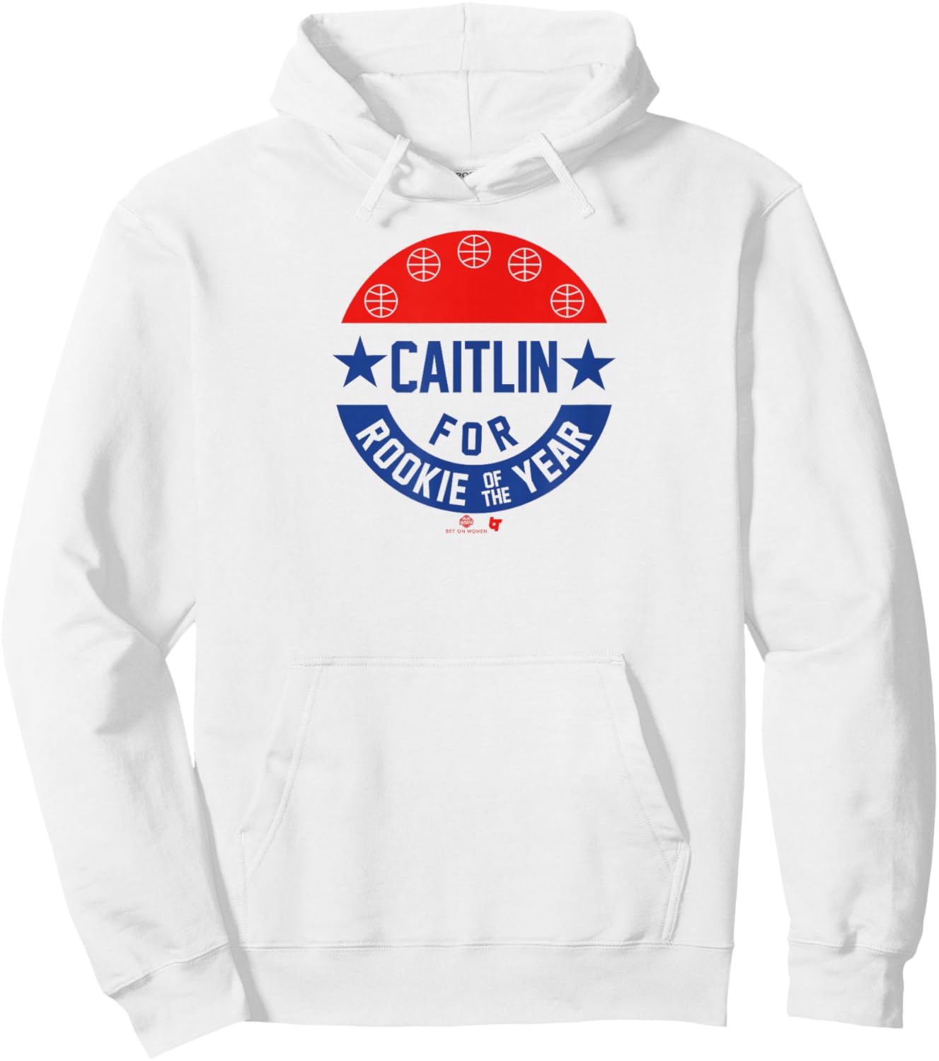 Caitlin Clark for Rookie of The Year - Indiana Basketball Hoodie - Hoodie | White
