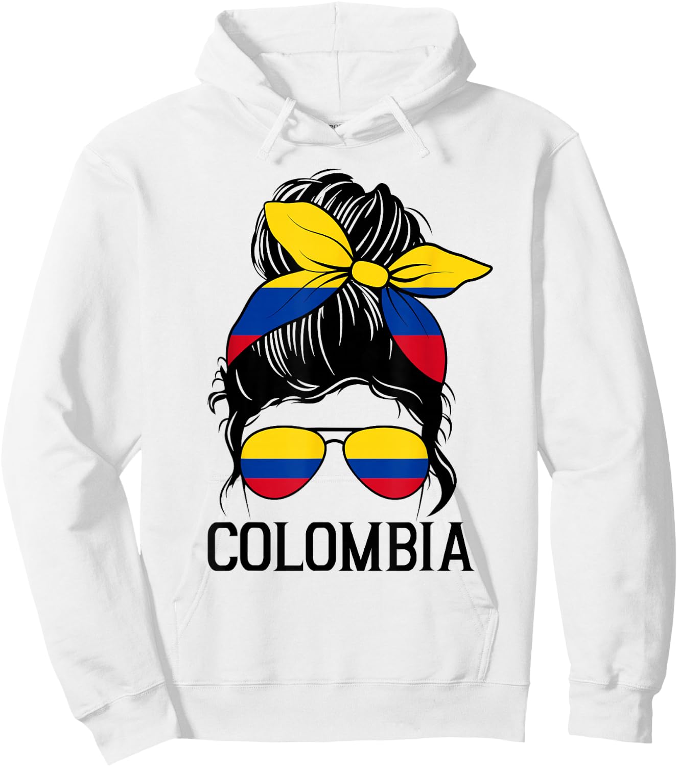 Colombia Graphic Design for Girls Kid Colombian Toodler Hoodie - Hoodie | White