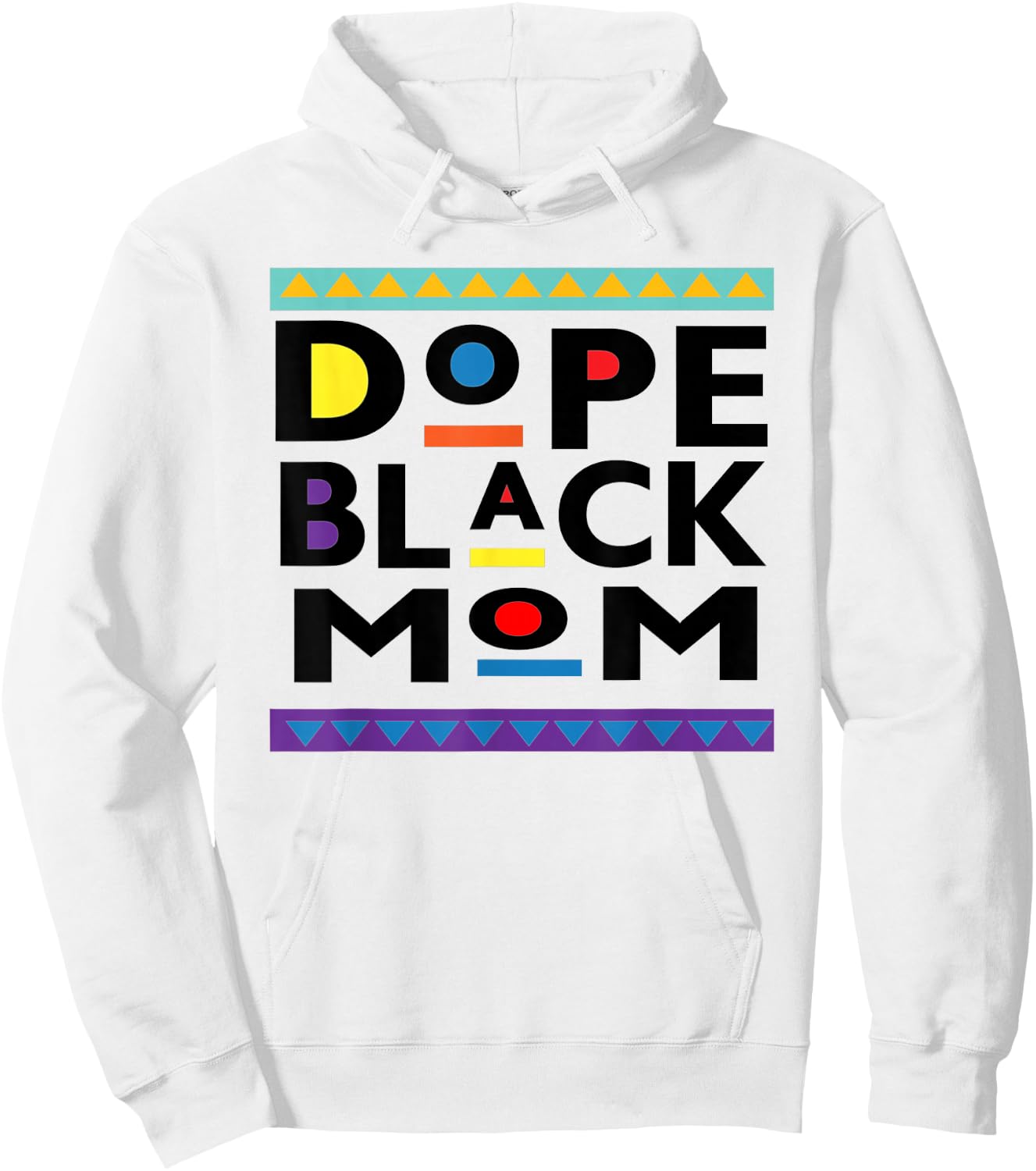 Dope Black Mom Pride Melanin African American Hoodie - Hoodie | White