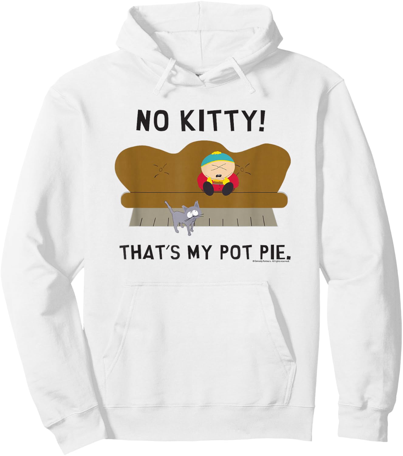 South Park Cartman My Pot Pie Hoodie - Hoodie | White