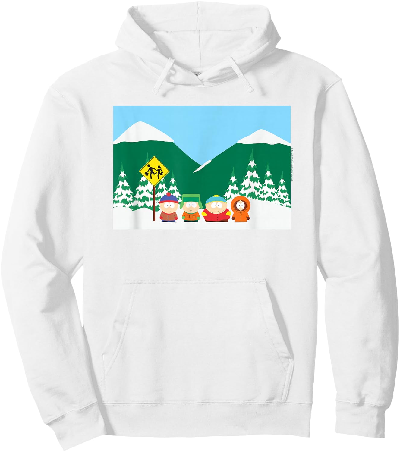 South Park Bus Stop Hoodie - Hoodie | White