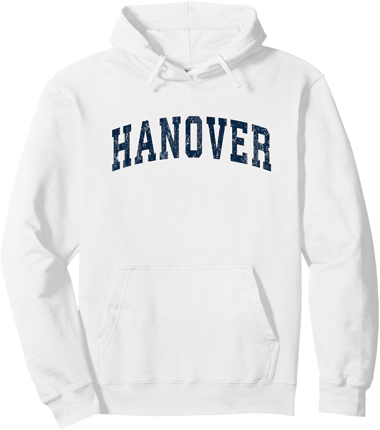 Hanover Pennsylvania PA Vintage Sports Design Navy Design Hoodie - Hoodie | White