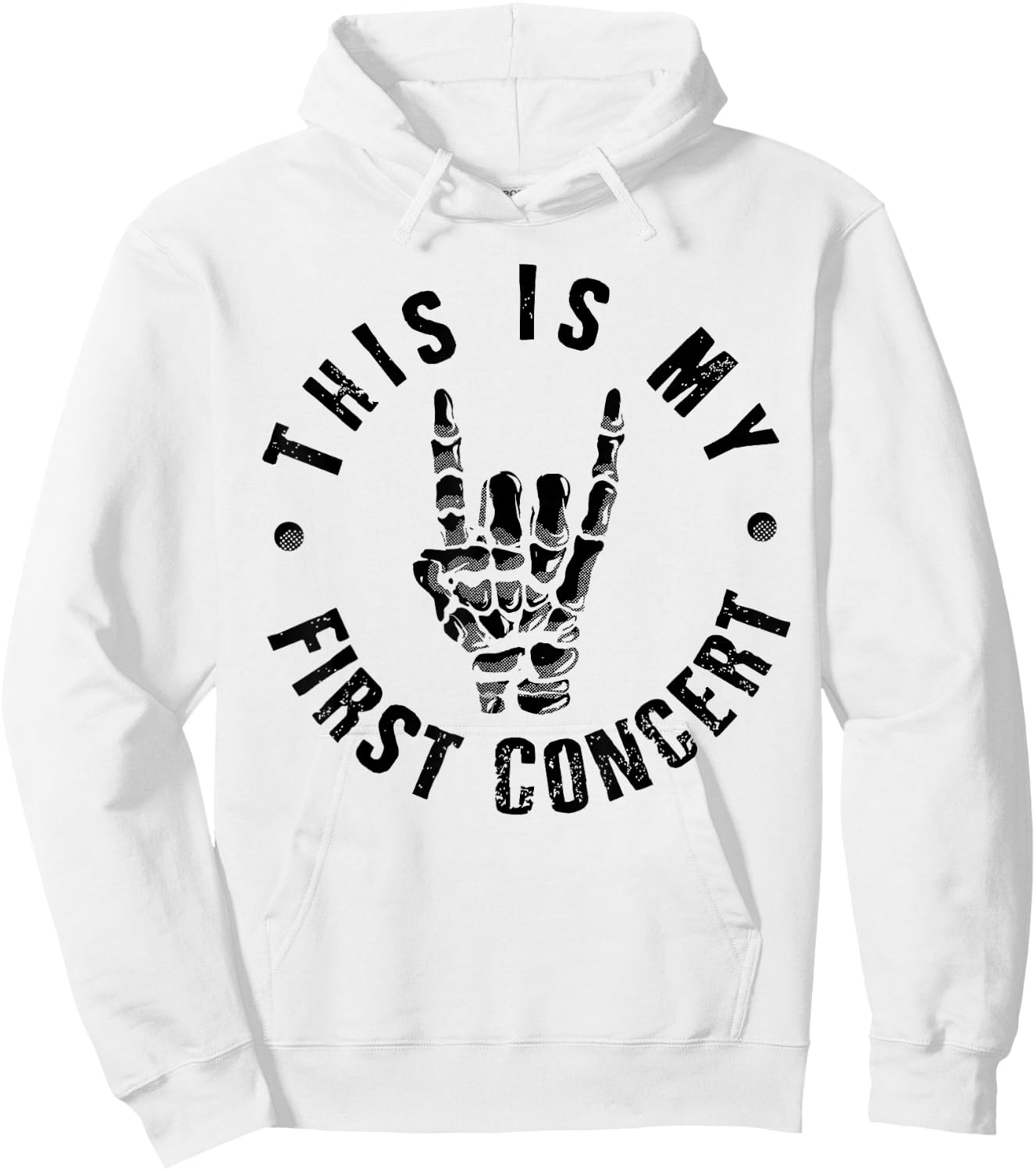 This Is My First Concert Hoodie - Hoodie | White