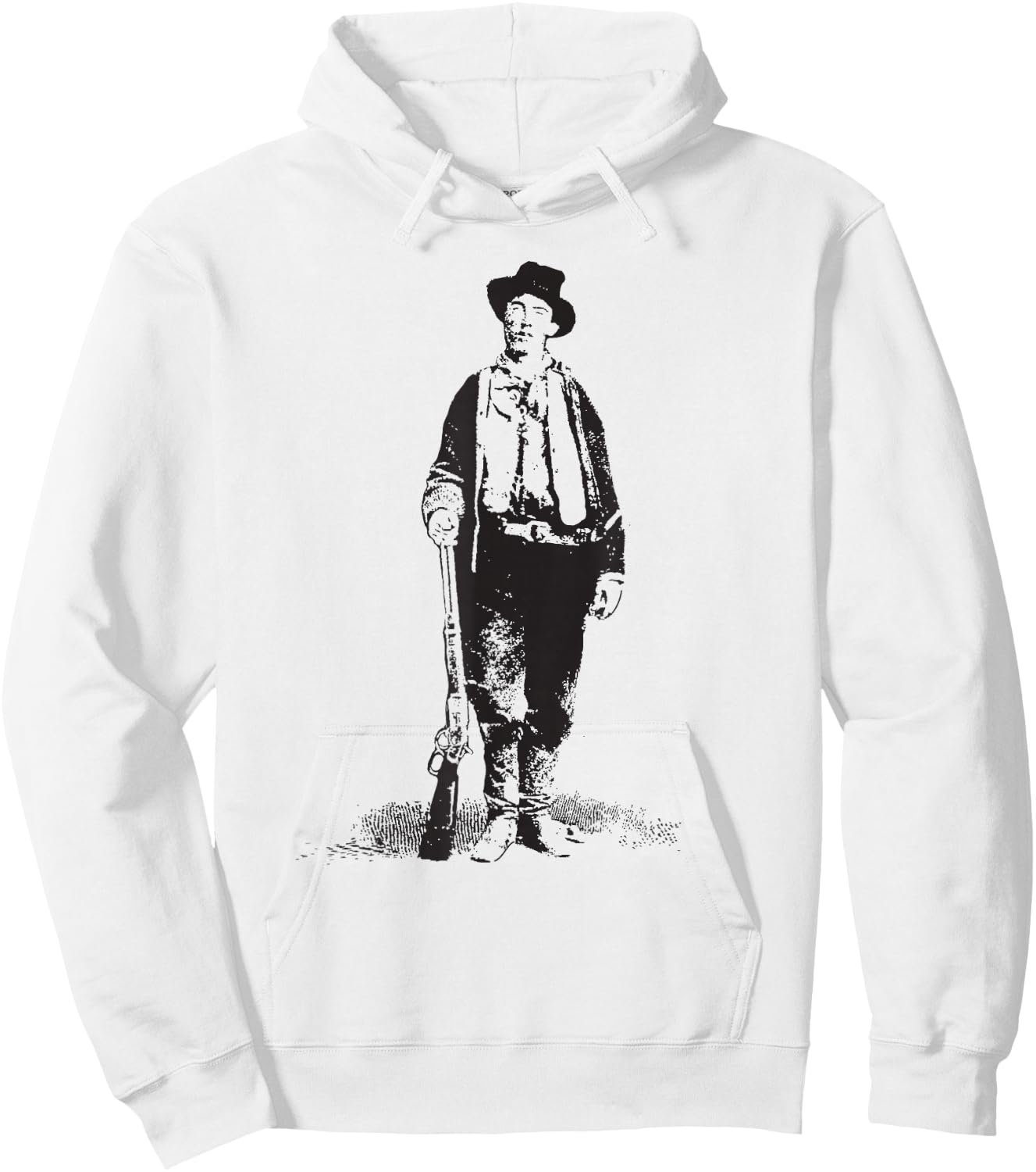 Billy The Kid Gunslinger Old West History Wild Southwest Hoodie - Hoodie | White