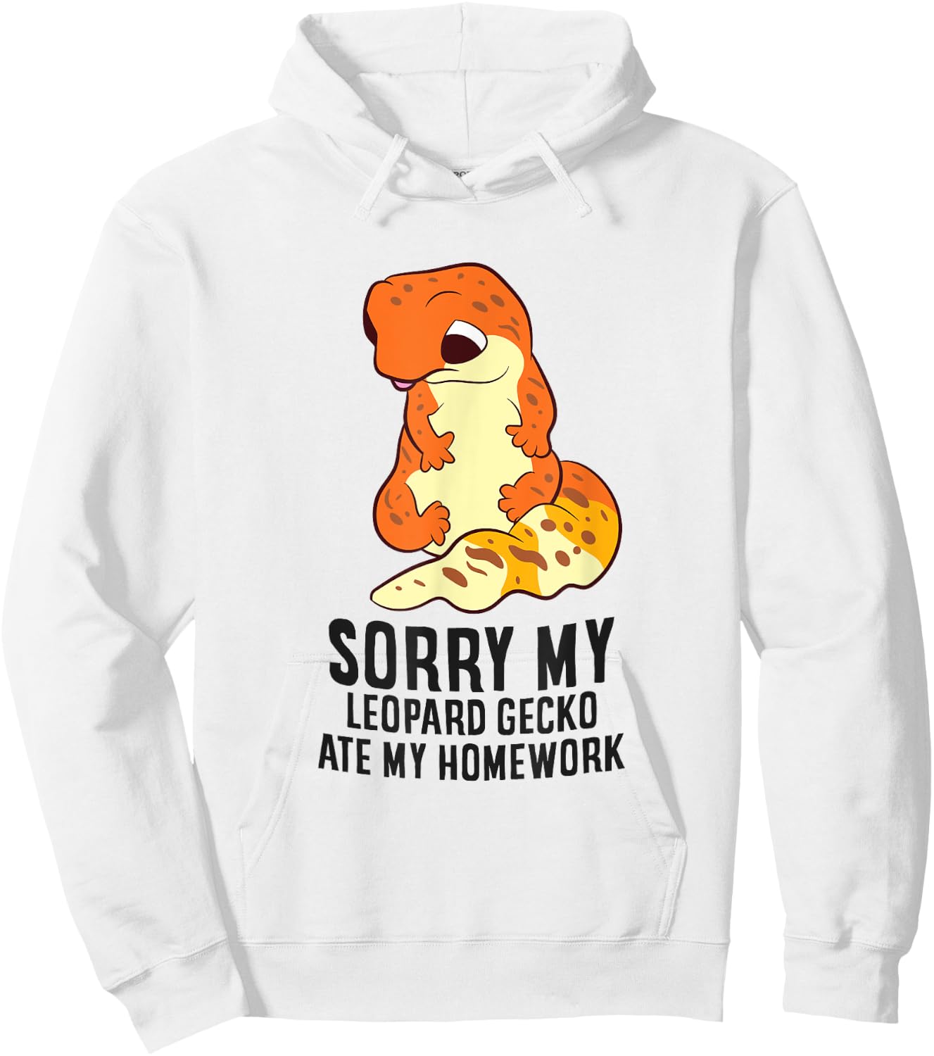 Leopard Gecko School My Leopard Gecko Ate My Homework Hoodie - Hoodie | White