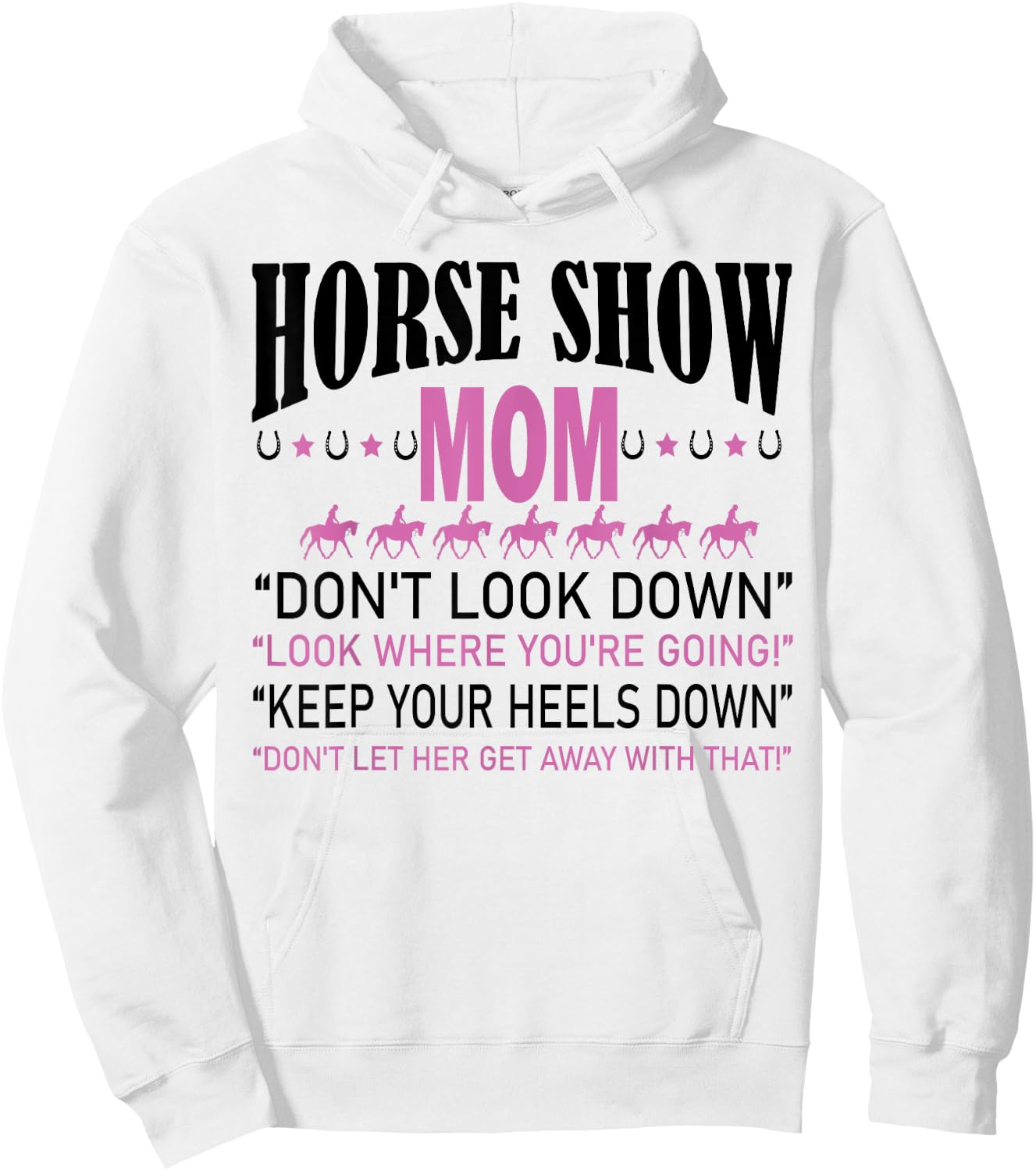 Horse Show Mom Hoodie - Hoodie | White