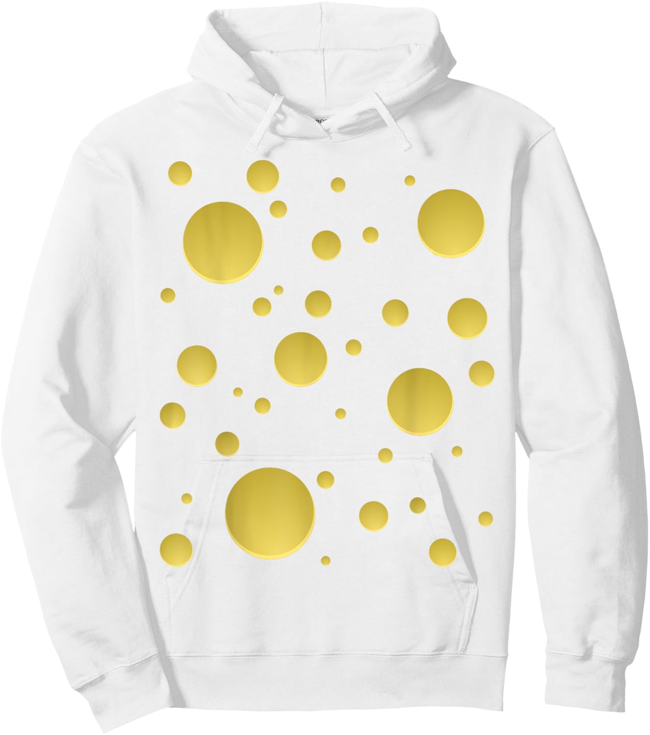 Cheese Costume Halloween Yellow Cheese Costume Hoodie - Hoodie | White