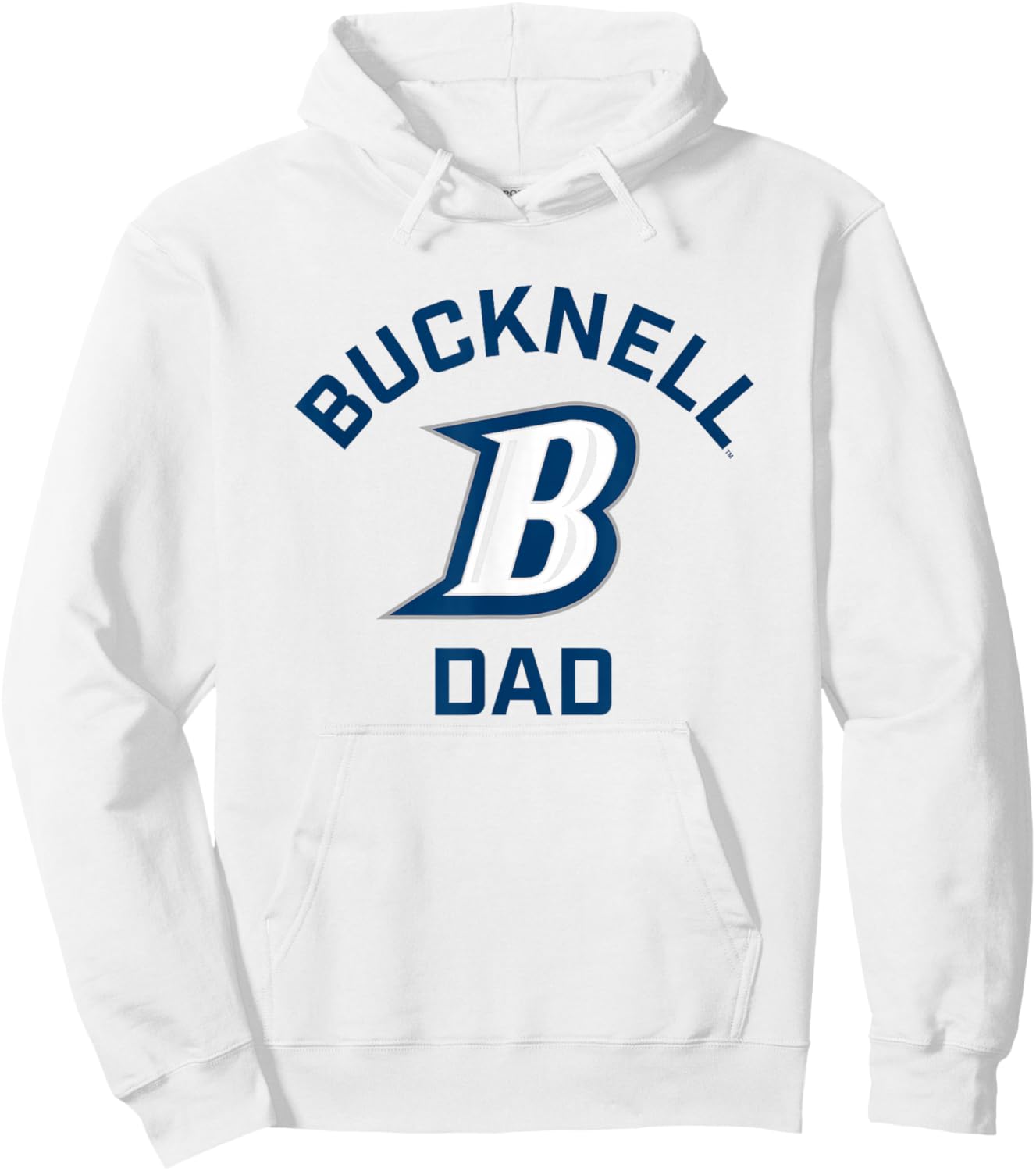 Bucknell University Bison Arched Dad Hoodie - Hoodie | White