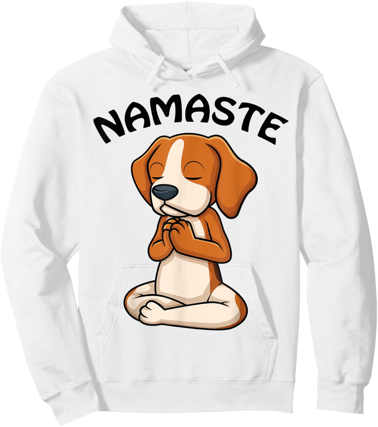 Puppy Yoga Shirt Funny Dog Lovers Yoga Gift Namaste Dogs Women Hoodie - Hoodie | White
