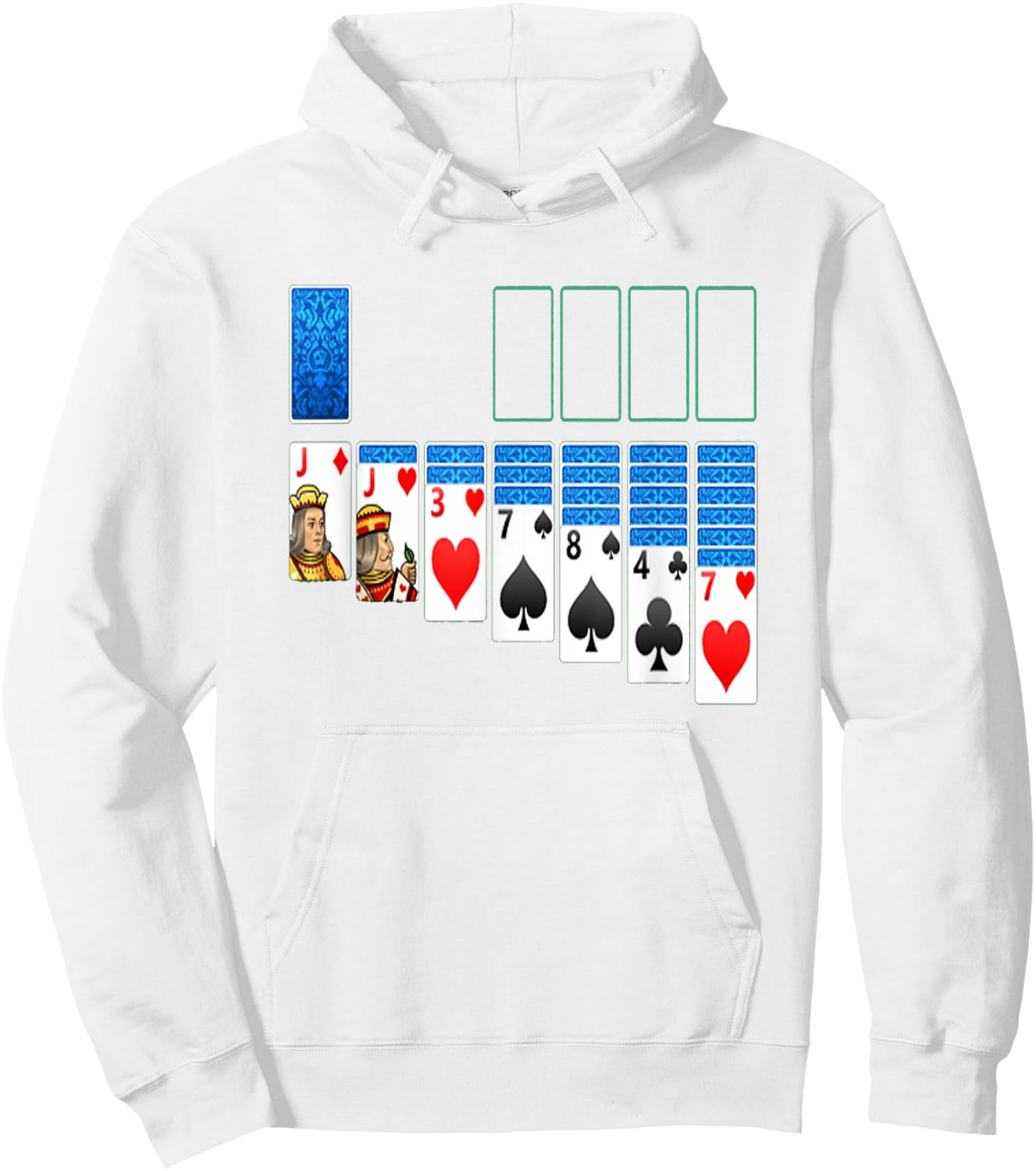 Solitaire Game Costume Board Games Halloween Costume Gift Hoodie - Hoodie | White