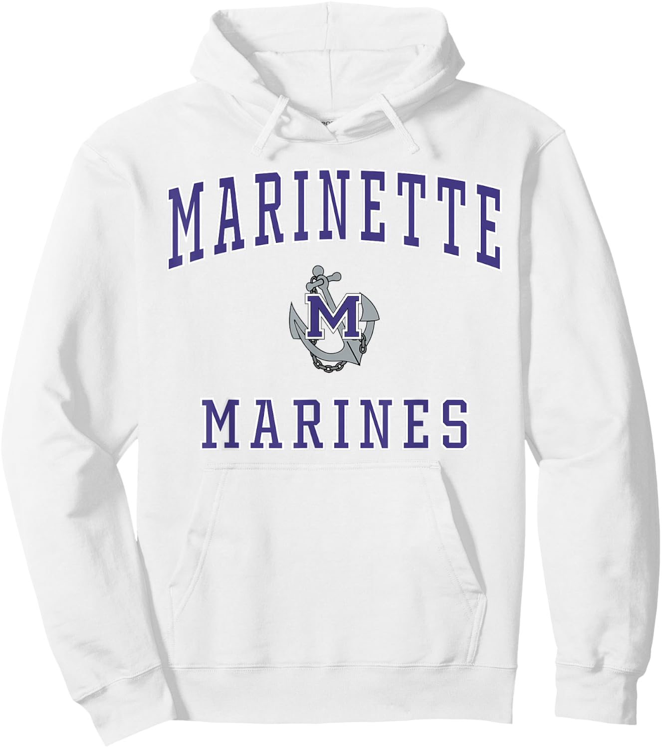 Marinette High School Marines Hoodie - Hoodie | White