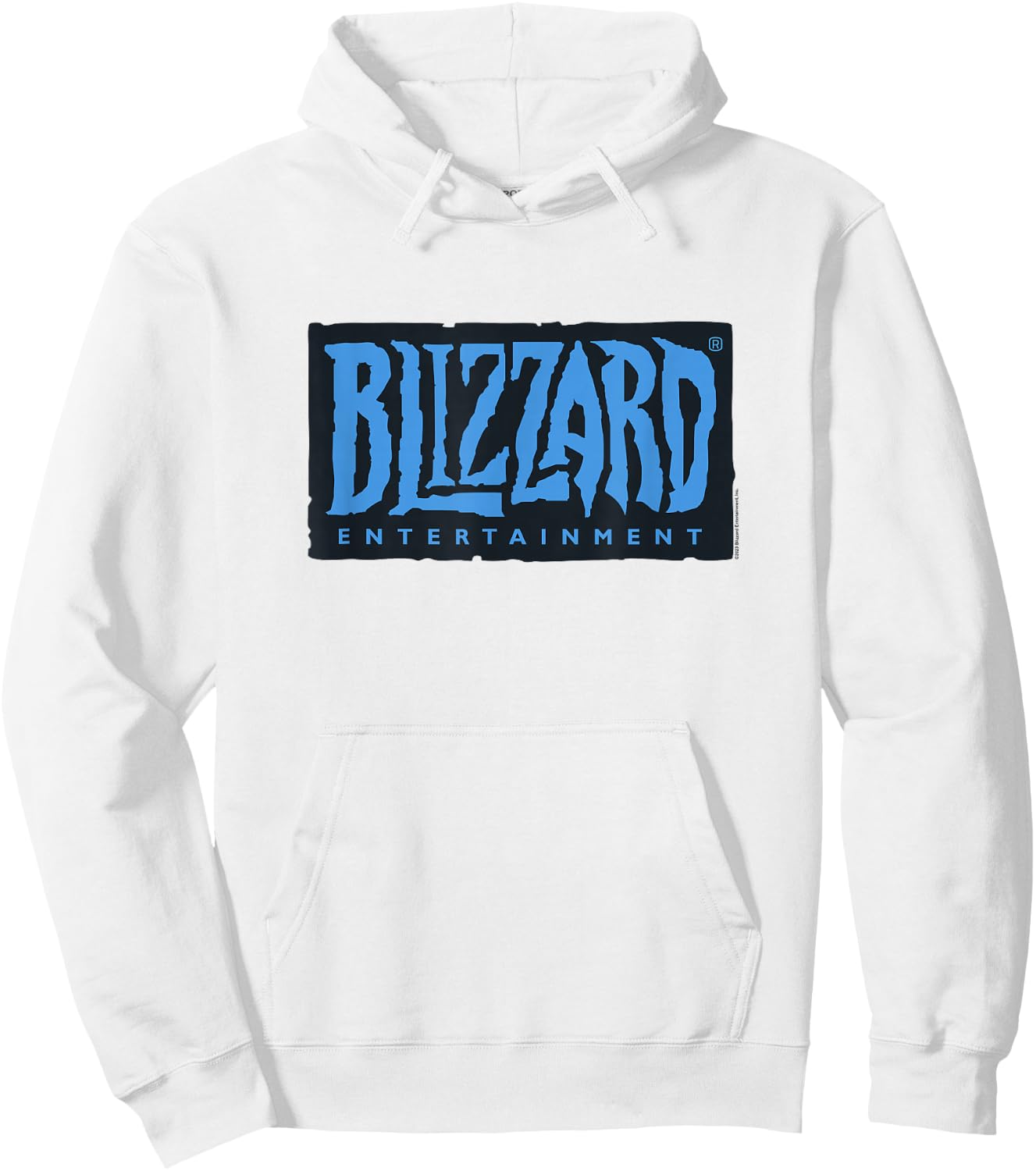 Blizzard Entertainment Official Blue Logo Hoodie - Hoodie | White