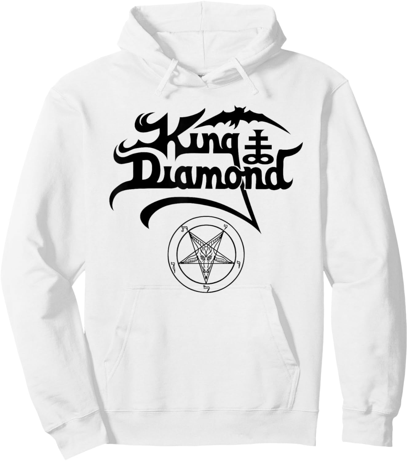 King Diamond Logo Hoodie - Hoodie | White