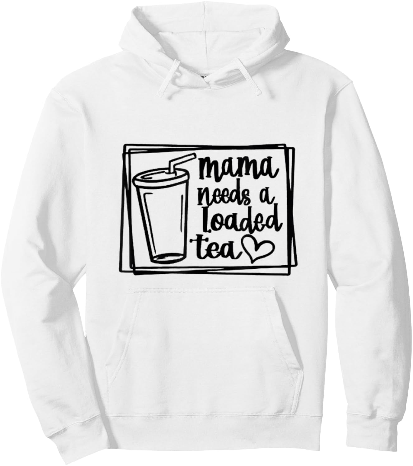 Mama Needs a Loaded Tea Fitness Nutrition Gym Workout Hoodie - Hoodie | White