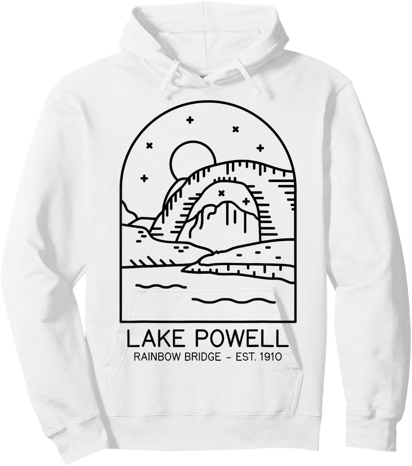Lake Powell Reservoir 1963 Rainbow Bridge 1910 Utah Arizona Hoodie - Hoodie | White