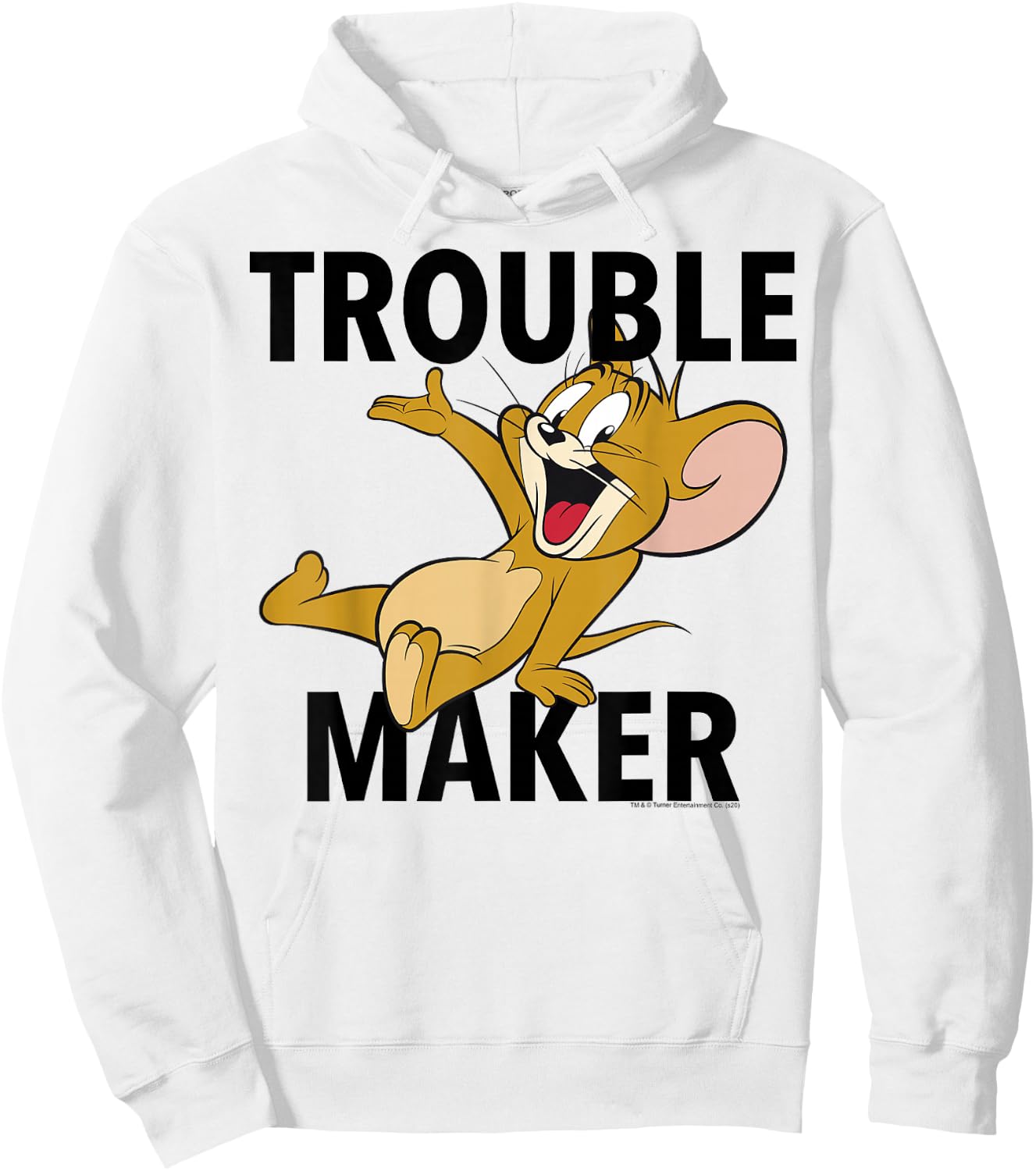 Tom and Jerry Trouble Maker Portrait Hoodie - Hoodie | White