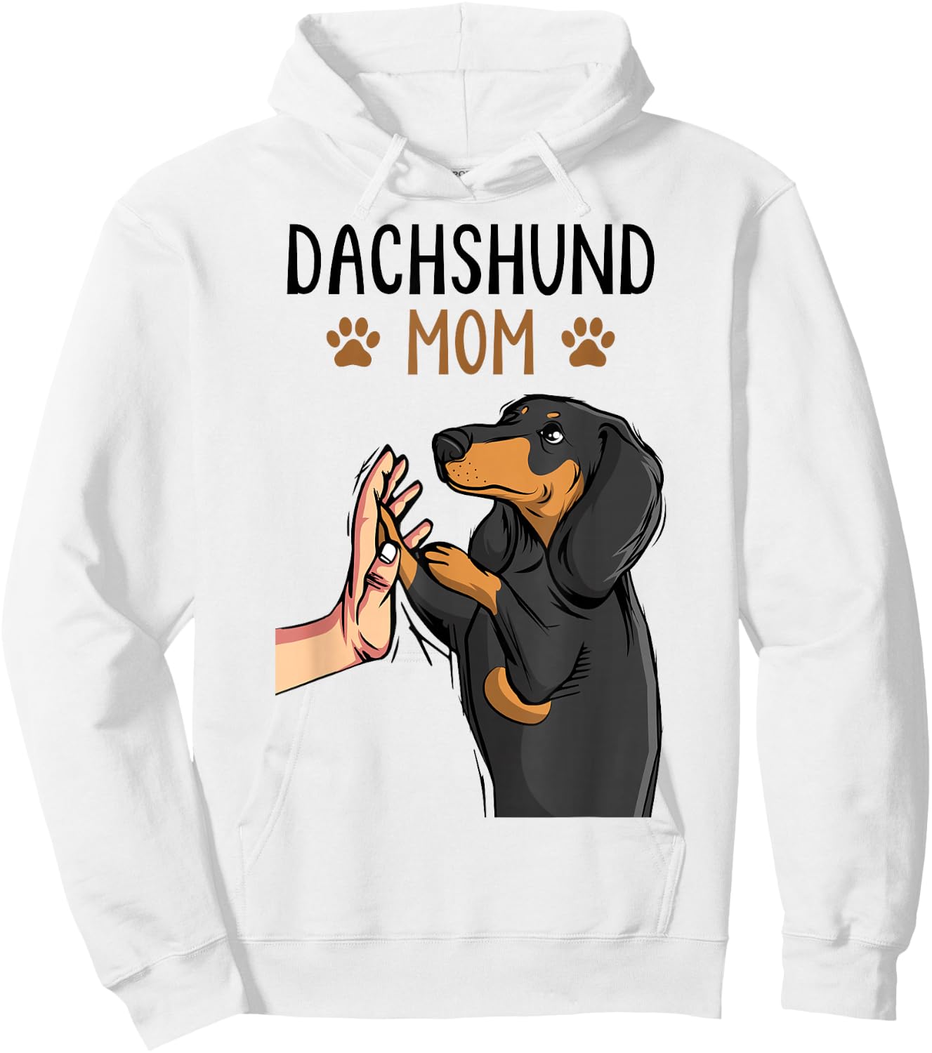 Dachshund Mom Funny Weenie Mama Dog Lover Women Hoodie - Hoodie | White