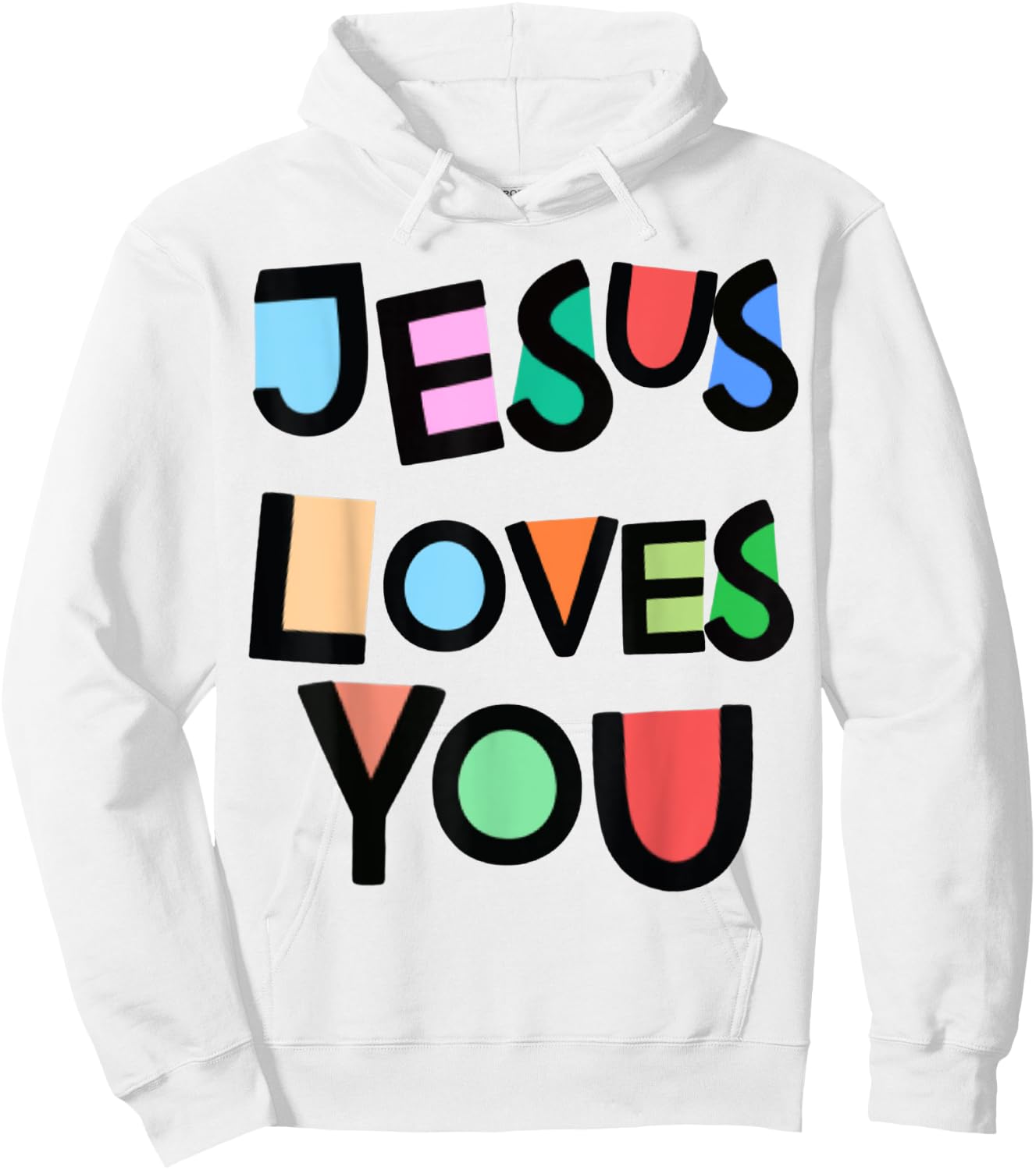 Jesus Loves You Strong Belief Faith Girls Kids Church Hoodie - Hoodie | White