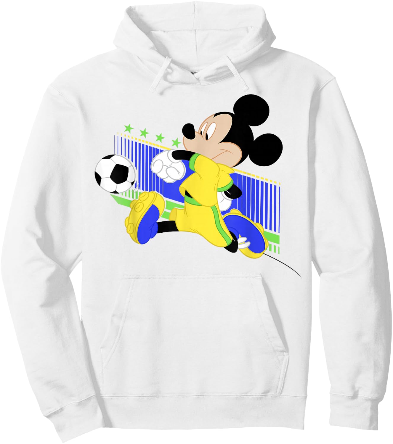 Disney Mickey And Friends Mickey Mouse Brazil Soccer Hoodie - Hoodie | White